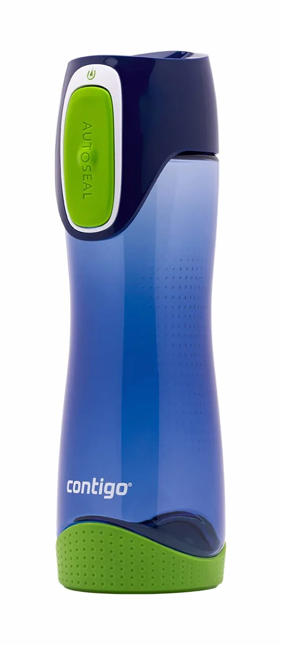 Contigo Swish Autoseal butelka na wodę, duża, bez BPA, szczelna butelka na siłownię, idealna do uprawiania sportu, biegania, jazdy na rowerze, biegania, wędrówek, 500 ml