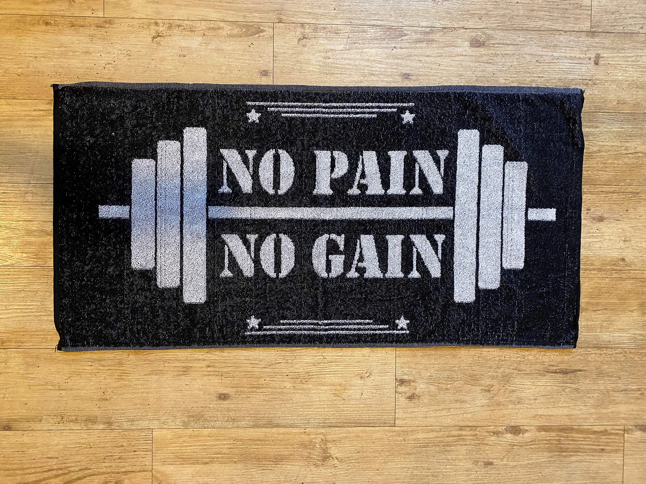 Ręcznik do fitnessu i sportu z przesłaniem | rozmiar 50 cm x 100 cm | POWERTOWEL ręcznik z mikrofibry, bawełna (bez gain), 100% bawełna B/W