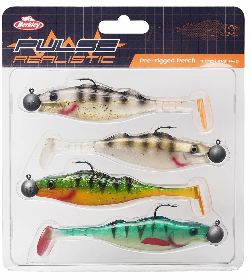 Berkley Pulse Realistic Perch gumowa przynęta z główką jigową do łowienia ryb drapieżnych szczupak sandacz okoń