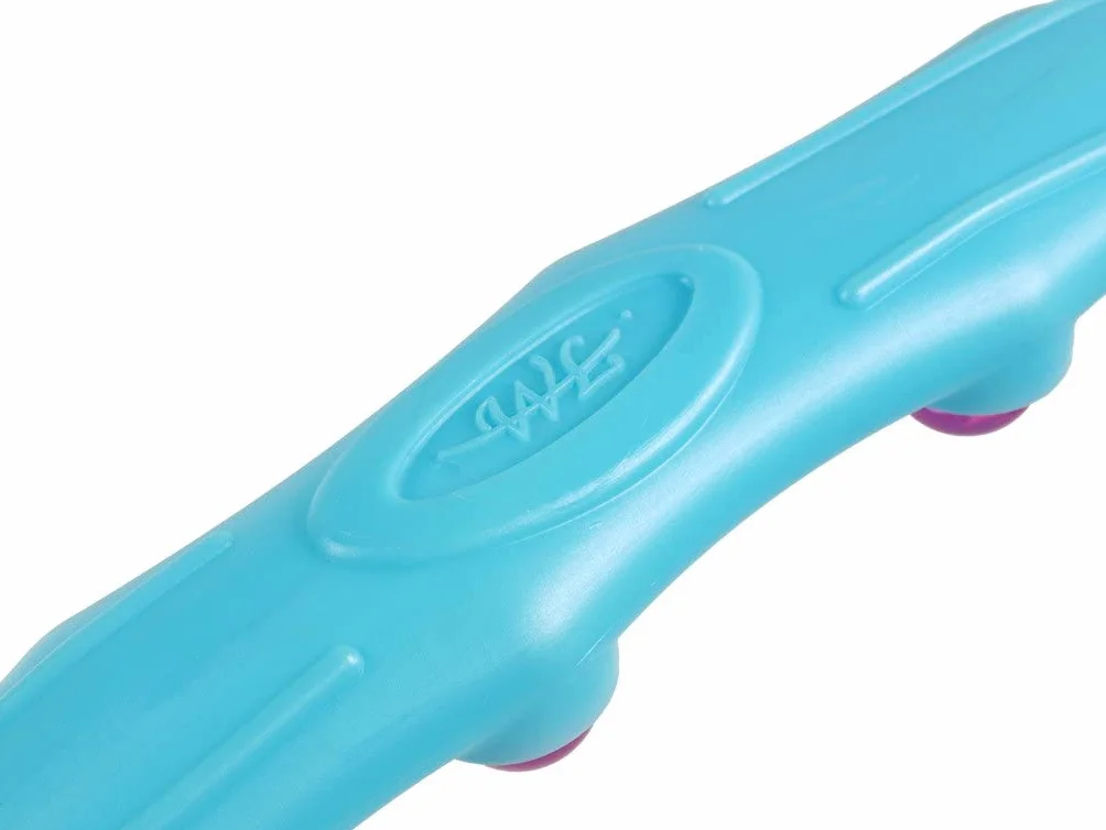 Obręcz hula hop z wypustkami do masażu 110 cm 1,25 kg 8 segmentów Niebieski/Różowy