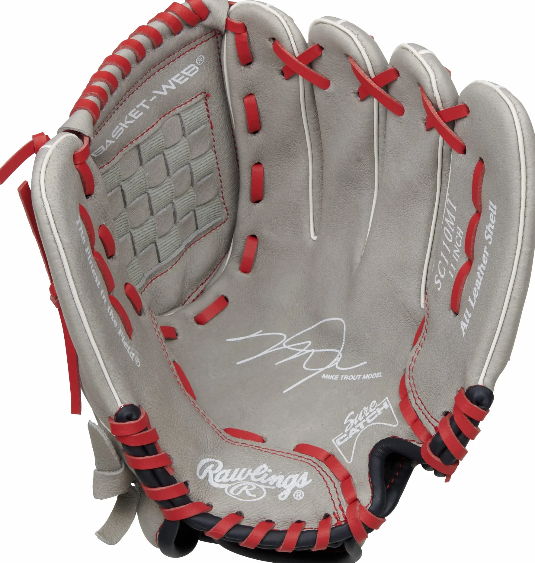 Rawlings | Sure Catch T-Ball i młodzieżowa rękawica baseballowa | Rozmiary 24 cm - 29,2 cm