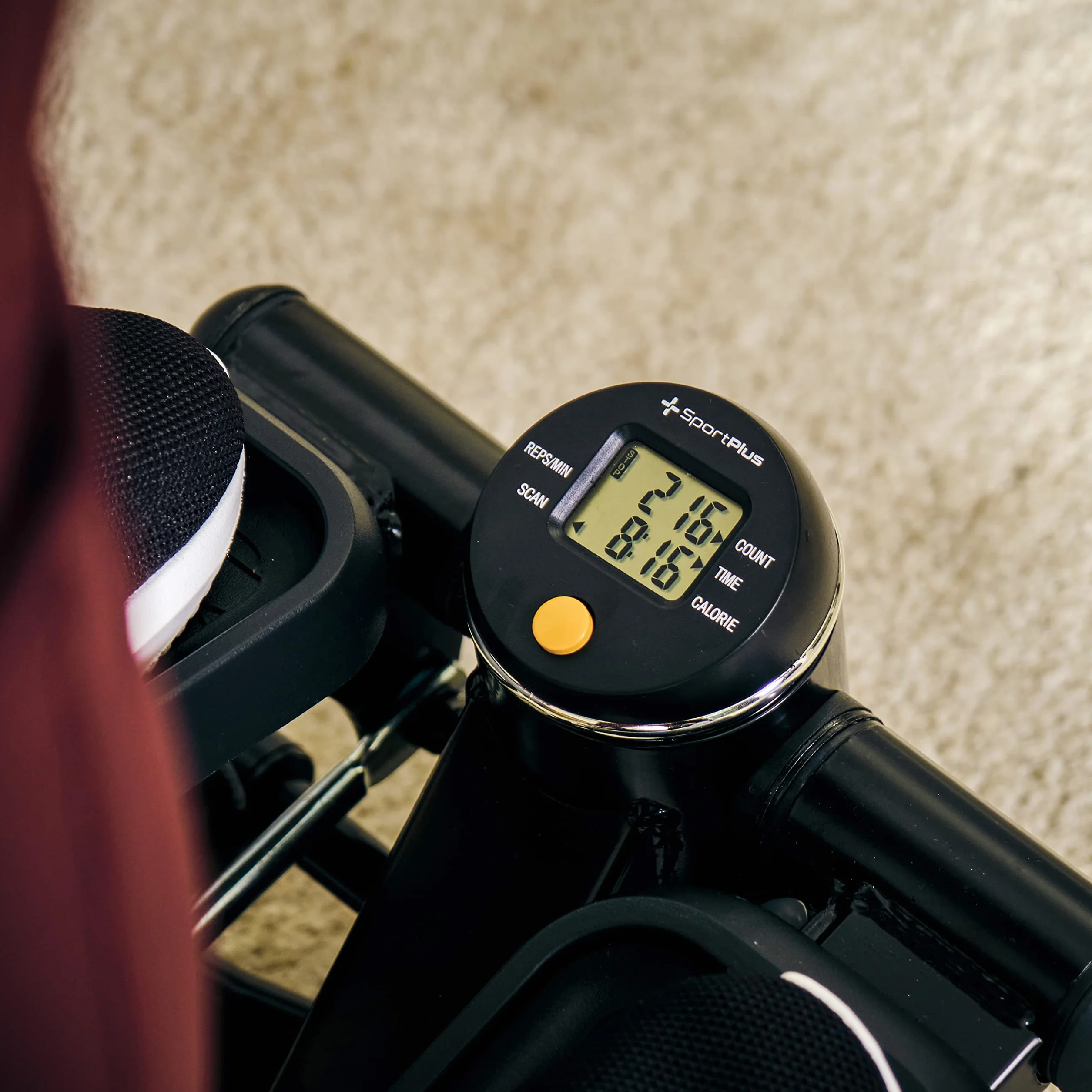 SportPlus Mini stepper 2 w 1 z opatentowaną technologią przełączania, stepper Swing i Stepper w jednym urządzeniu, do 100 kg, niezużywający się cylinder hydrauliczny