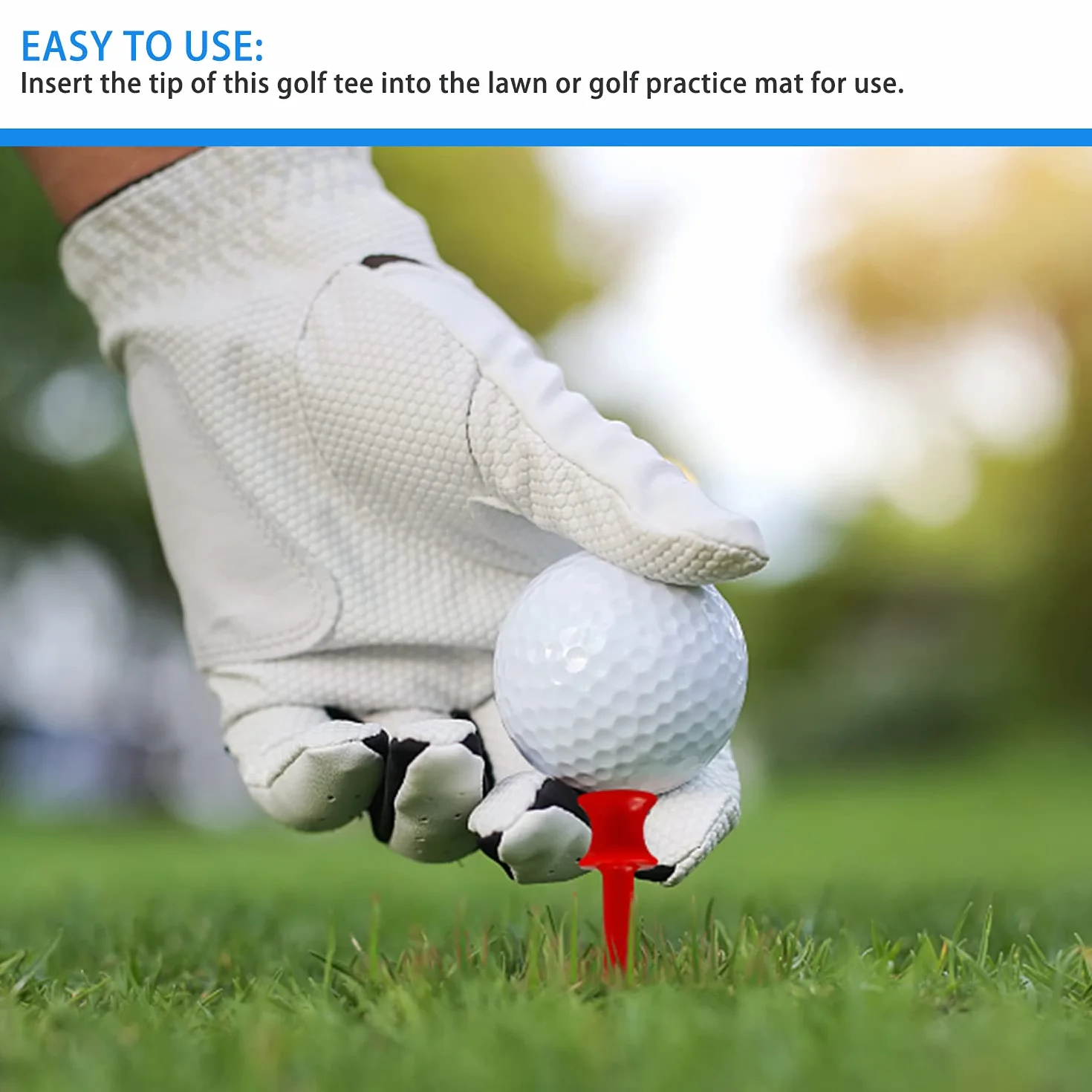 Plastikowe koszulki golfowe 34-77 mm z torbą do przechowywania