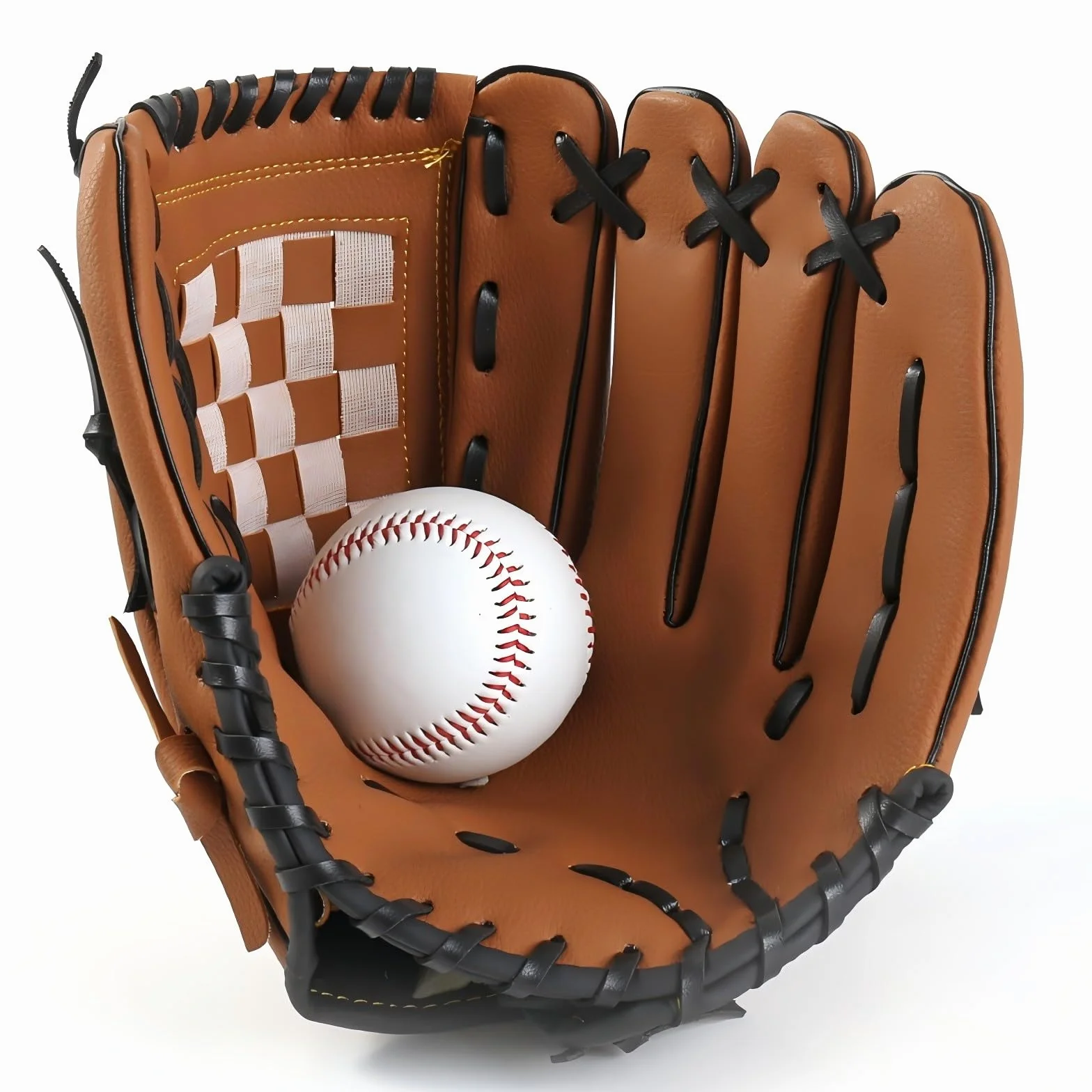Rękawice baseballowe ze skóry PU lewa ręka dla dzieci młodzieży dorosłych