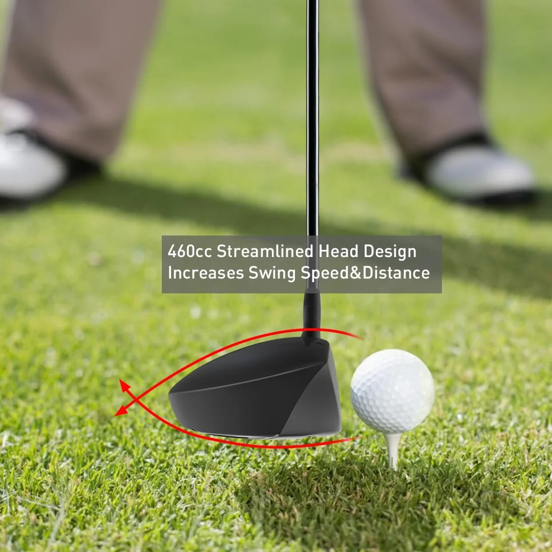MAZEL Tytanowy kierowca golfowy 460 cm³ praworęczny
