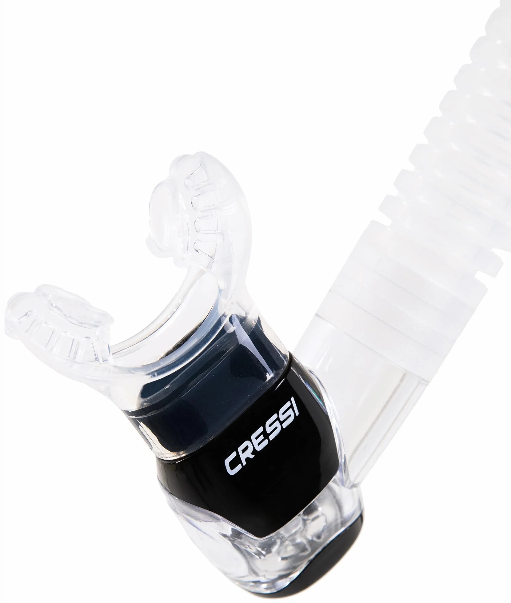 CRESSI Itaca Ultra Snorkel Snorkel Suchy Snorkel Snorkel Snorkel Unisex Dorosły, przezroczysty/akwamarynowy, jeden rozmiar