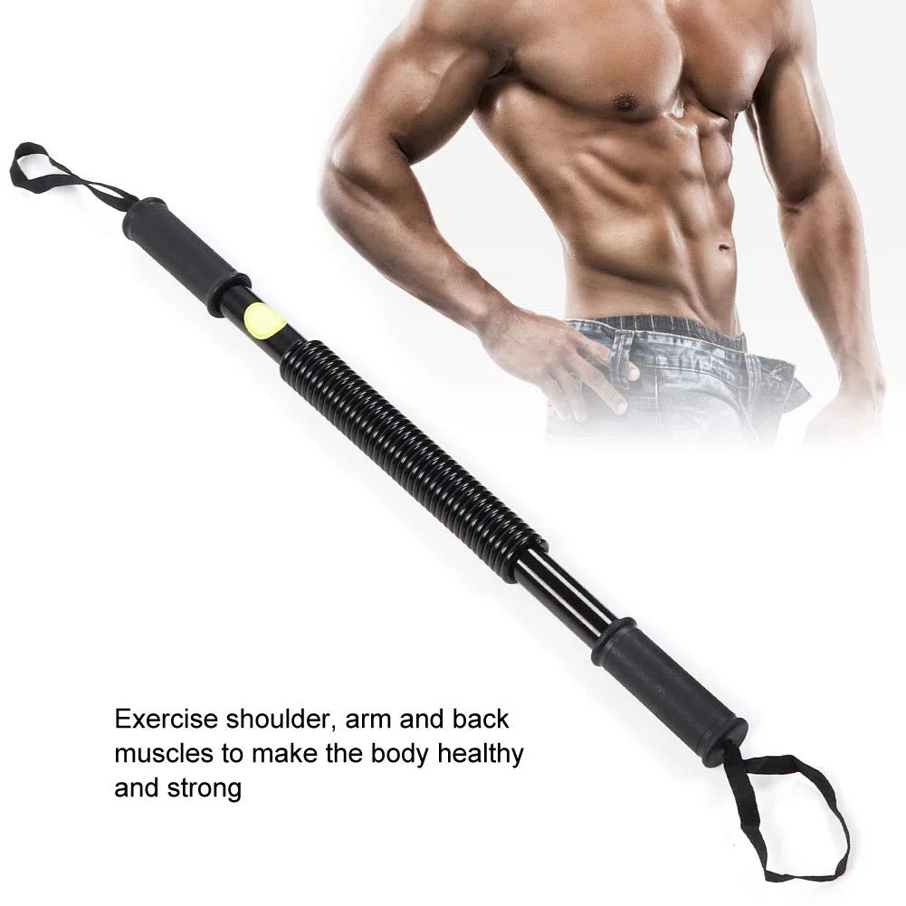 Power Twister Bar, Arm Urządzenie do ćwiczeń Klatki Piersiowej dla Mężczyzn Urządzenie do ćwiczeń Ramion Twister Czarne Urządzenie do ćwiczeń Ramion Sprężyna Siła (20KG)