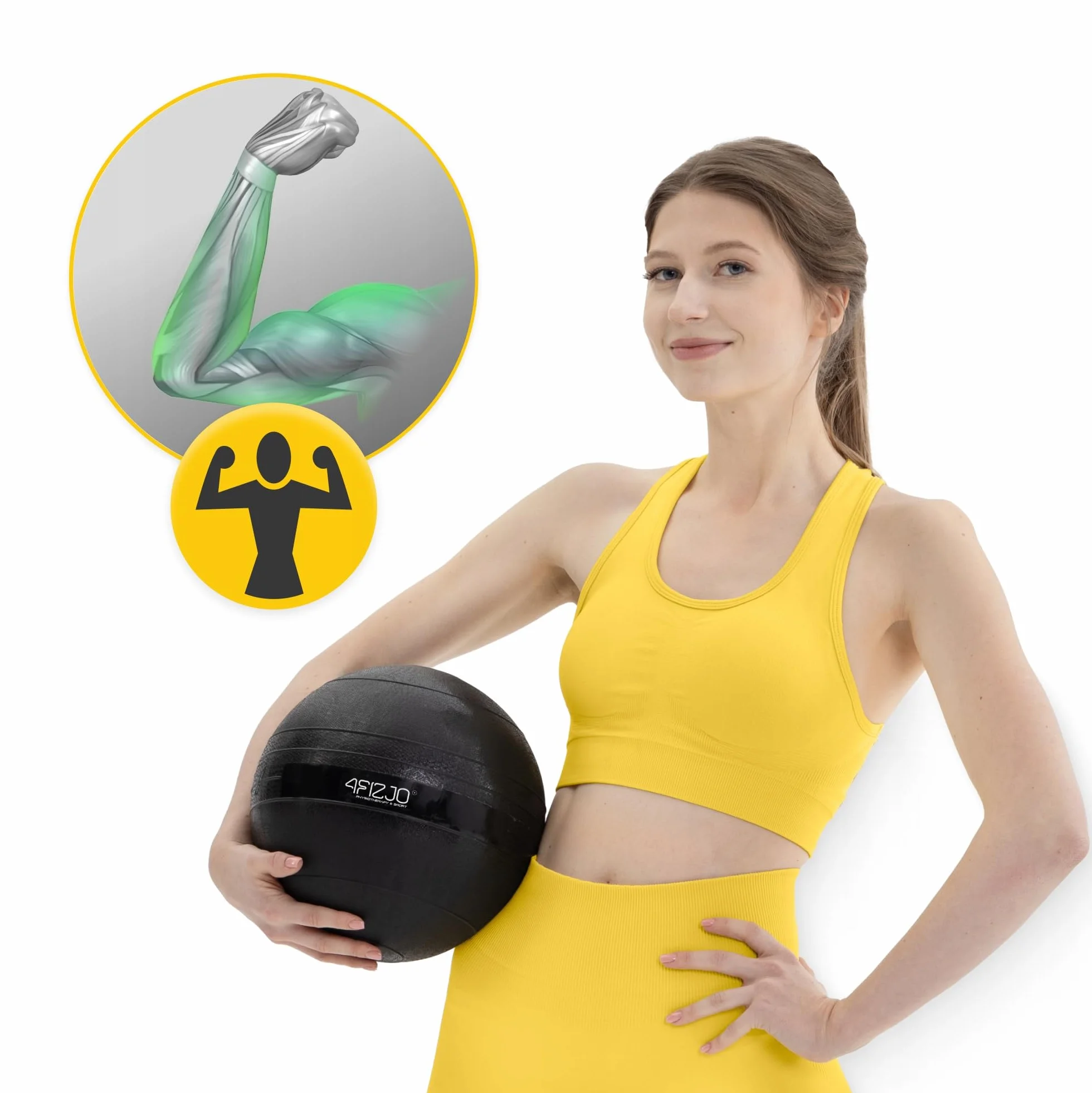 Piłka Lekarska Slam Ball 7kg Crossfit Trening Siłowy