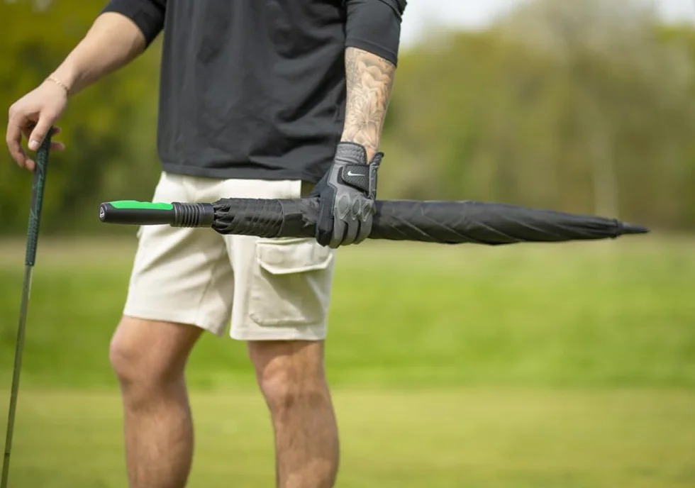 Fulton Cyclone Performance parasol golfowy, czarny, duży baldachim