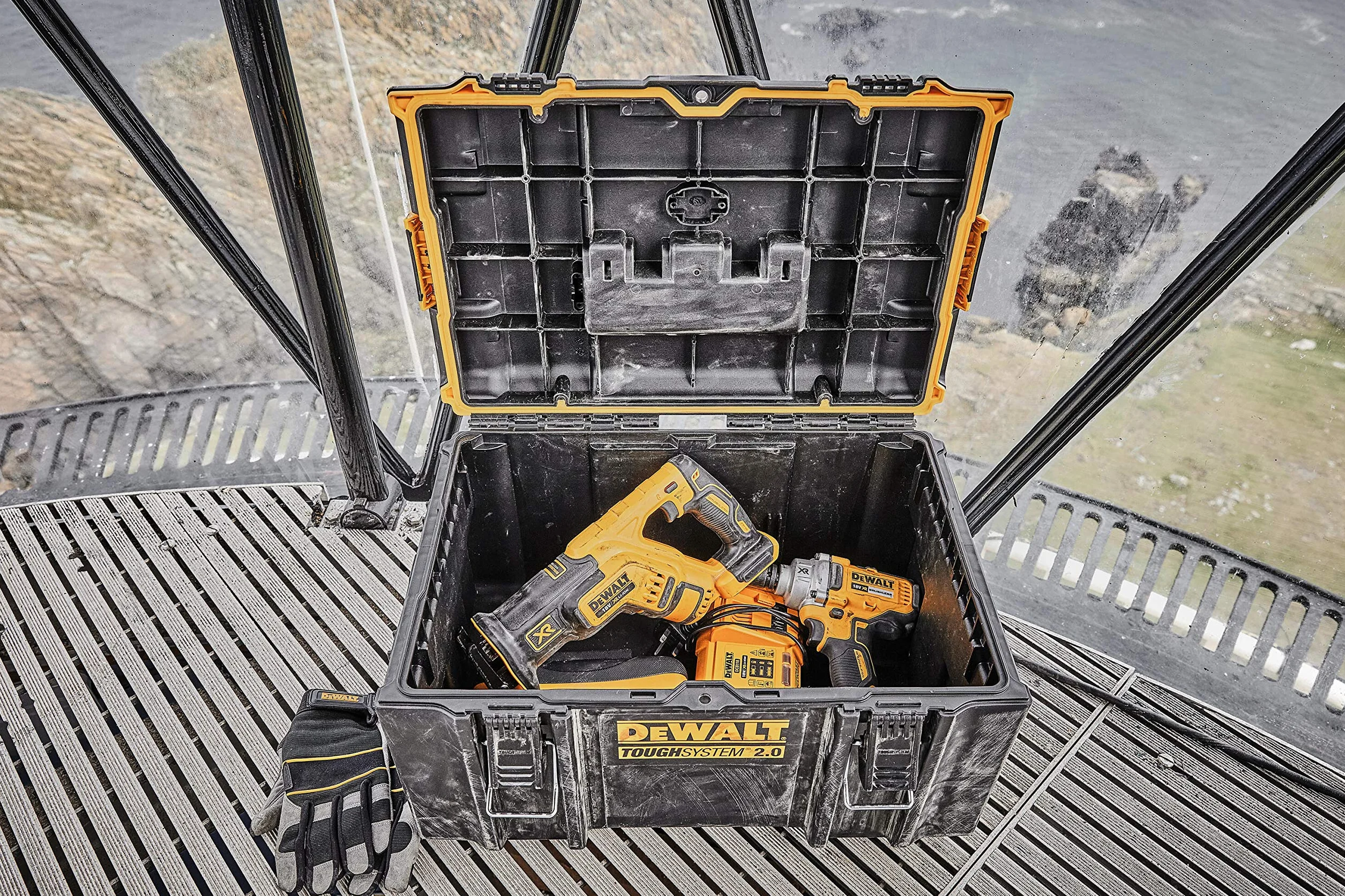 Dewalt Skrzynia na Narzędzia IP65 DWST83294-1 55.5 x 6.5 x 37 cm Szary Żółty