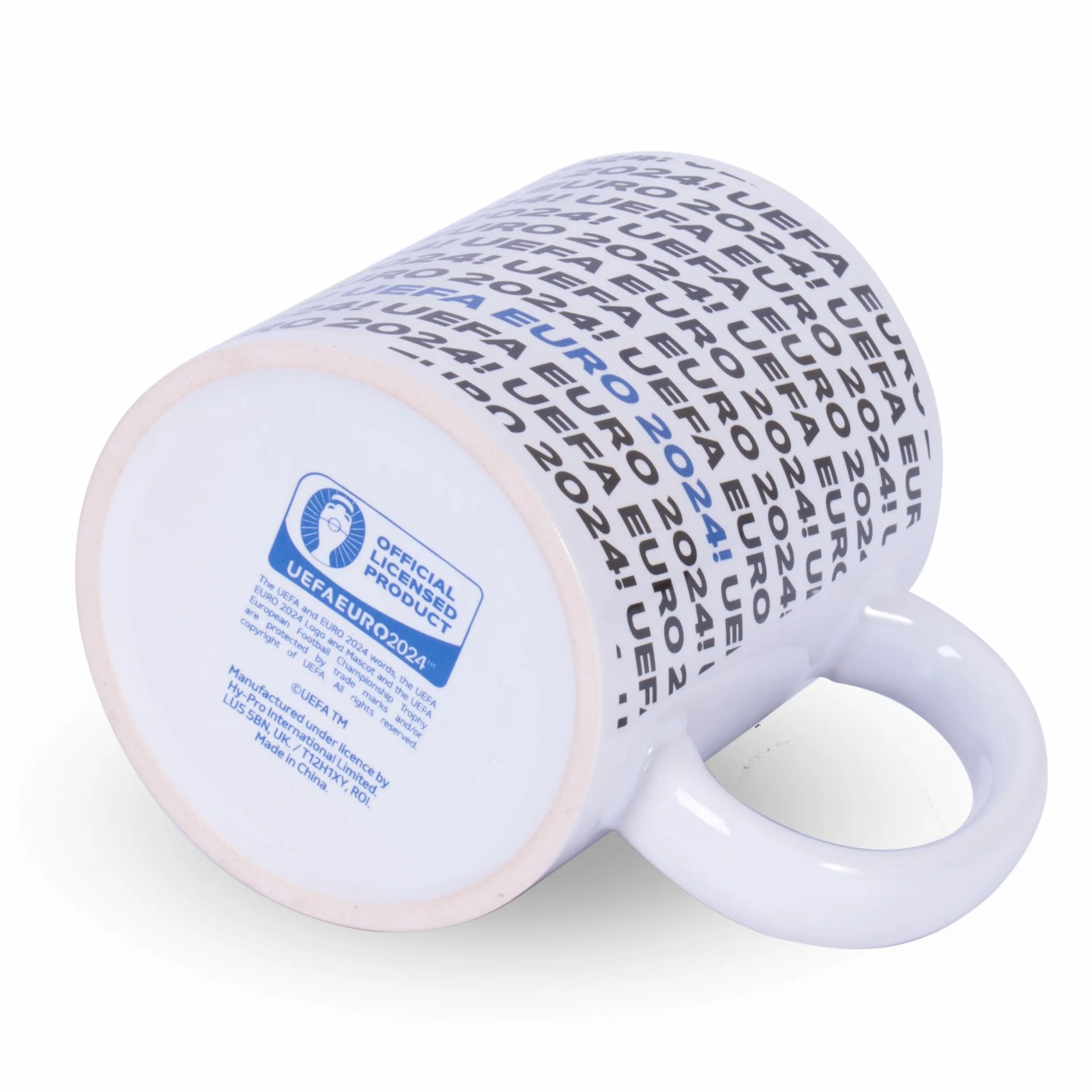 Hy-Pro Kubek ceramiczny Euro 2024, oficjalnie licencjonowany, czarny