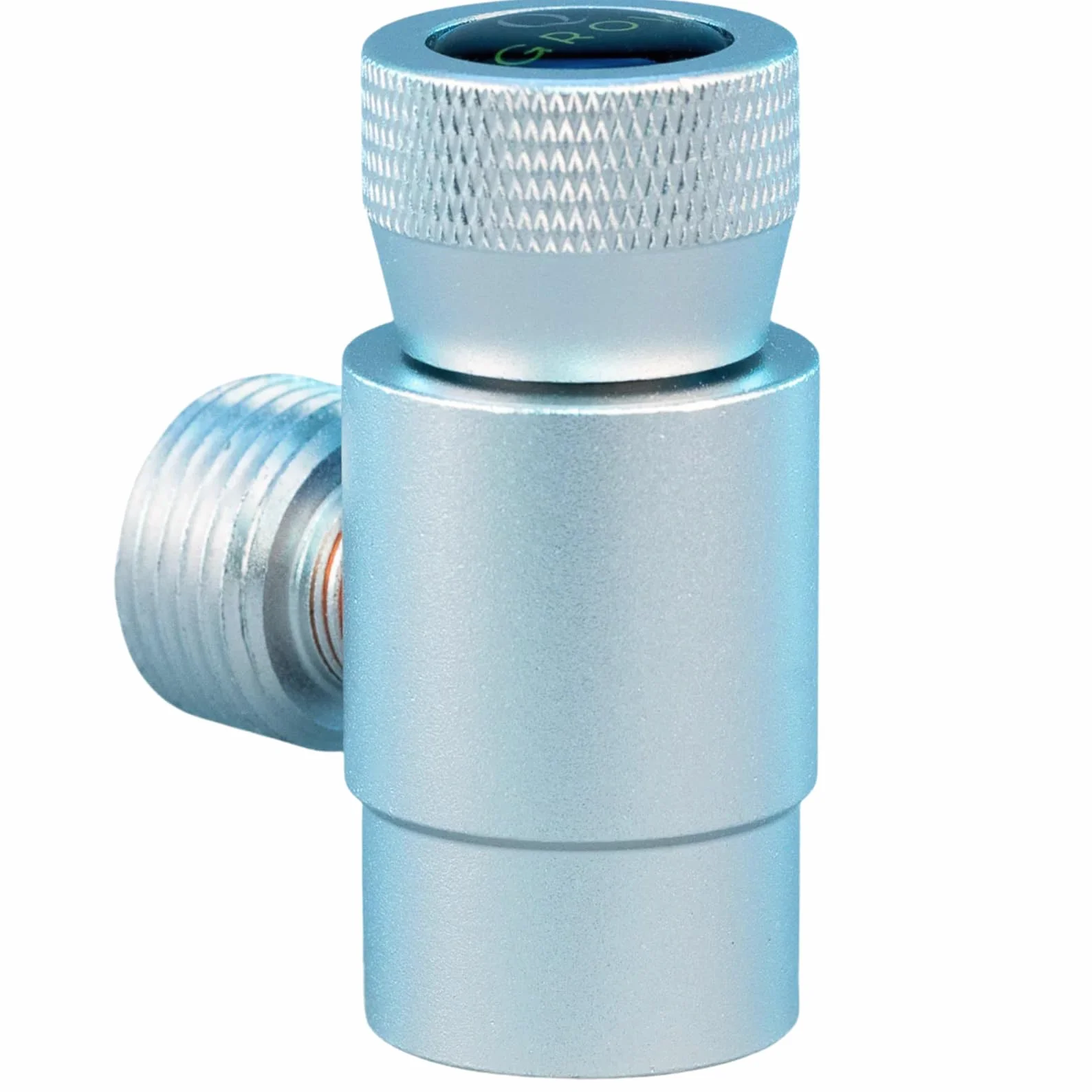 Q-Grow adapter do akwarium CO2 – adapter do butelek W21.8 do TR21-4 do jednorazowych cylindrów sodowych CO2 | montaż 30 sekund | wytrzymałe aluminium | nieprzeciekające zasilanie CO2 wraz z instrukcją