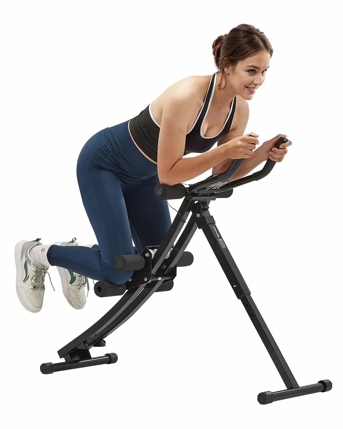 VEVOR Urządzenie do treningu mięśni brzucha, urządzenie do treningu mięśni brzucha, maszyna AB, do studia fitness, 200 kg, trener mięśni brzucha, trening siłowy, składany, regulowany sprzęt fitness,