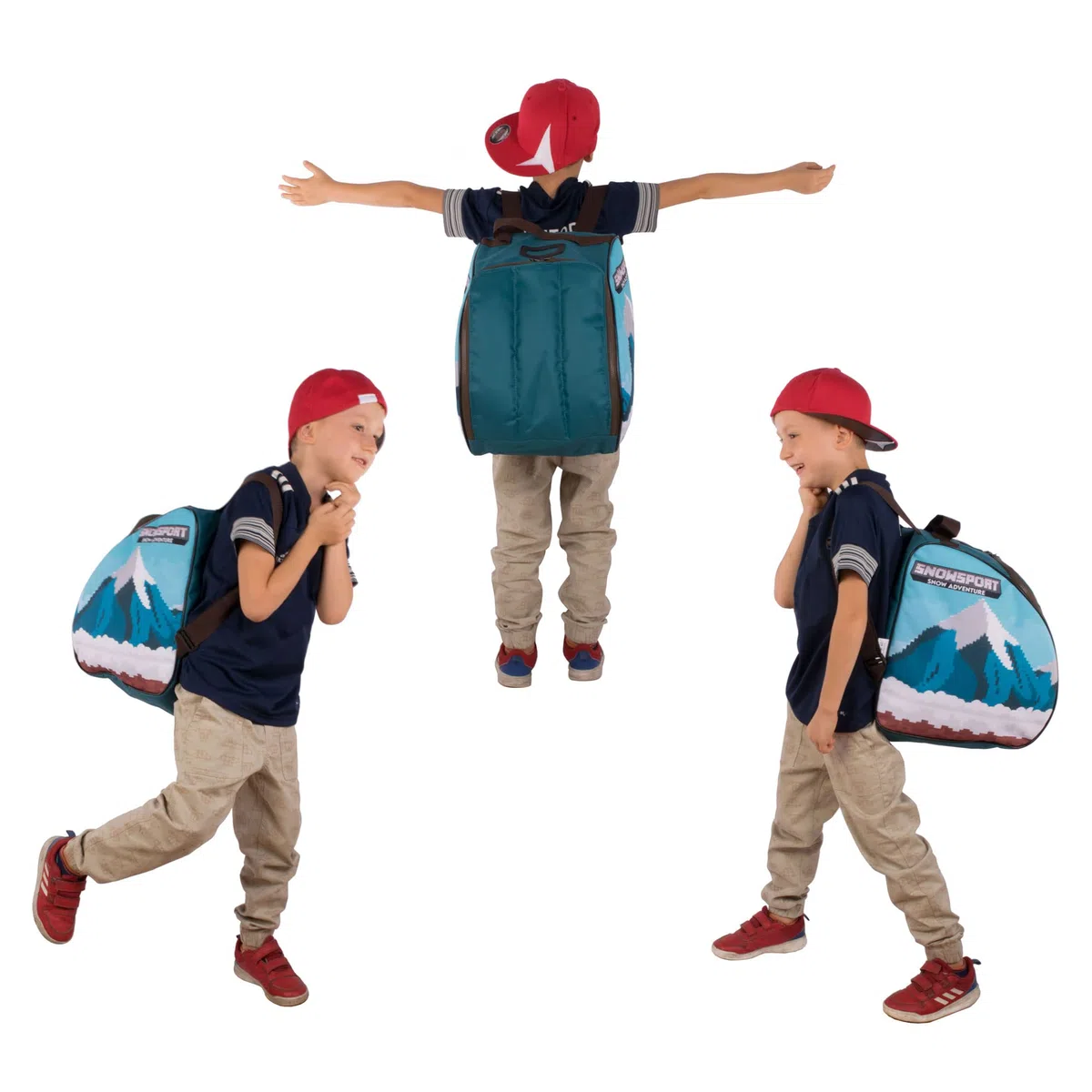 Pokrowiec na buty narciarskie dla dzieci plecak na buty narciarskie Snowsport Boot Bag Dogs/Snowcraft/Cats