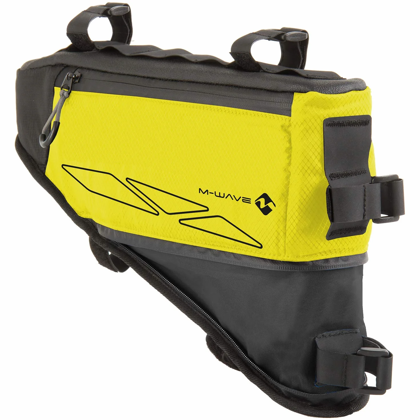 M-Wave Unisex Rough Ride Frame trójkątna torba neonowa żółta, ok. 42 x 14-25 cm