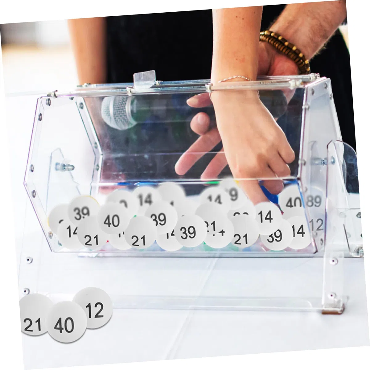TOYANDONA 100 sztuk plastikowe piłki do tenisa stołowego 4 cm numerowane Bingo Ball lotteria kolorowe kulki ping Pong 1-100 wesele przyjęcie urodzinowe dostarczane czerwone