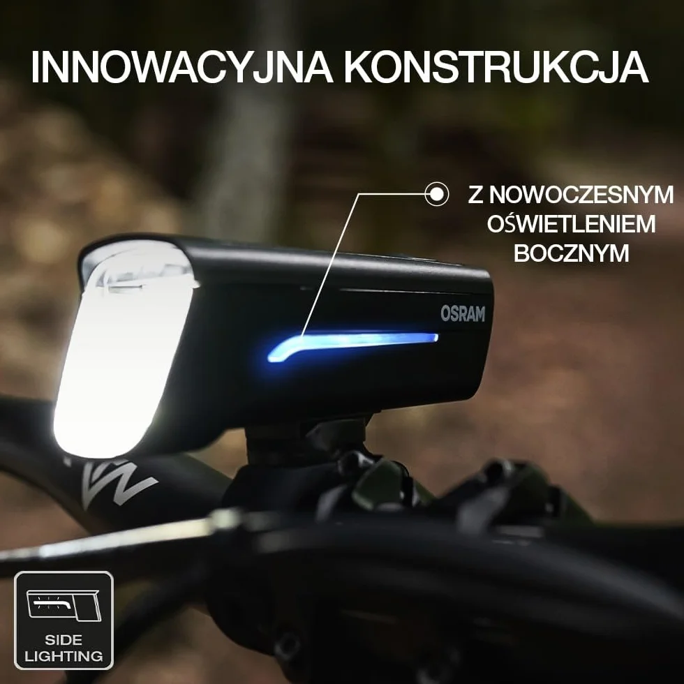 OSRAM LEDsBIKE RACE 80 SET, zestaw akumulatorowych lampek rowerowych LED, 80 luksów