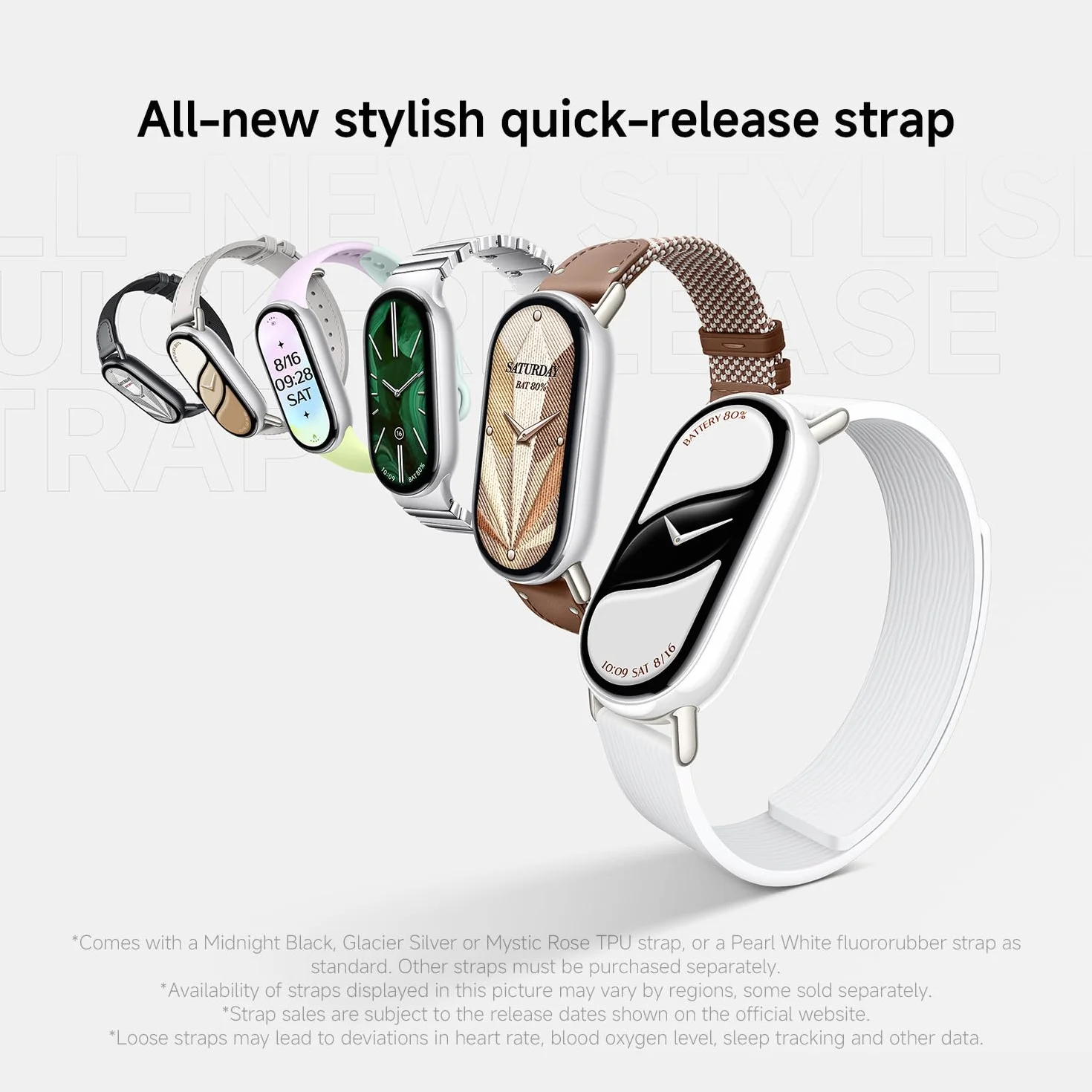 Xiaomi Smart Band 10, Smart Watch, Fitness Tracker, wyświetlacz AMOLED 1,72", akumulator 21 dni, wodoszczelność 5ATM, SPO₂ i pomiar tętna, monitorowanie snu, 150+ trybów sportowych, srebrny