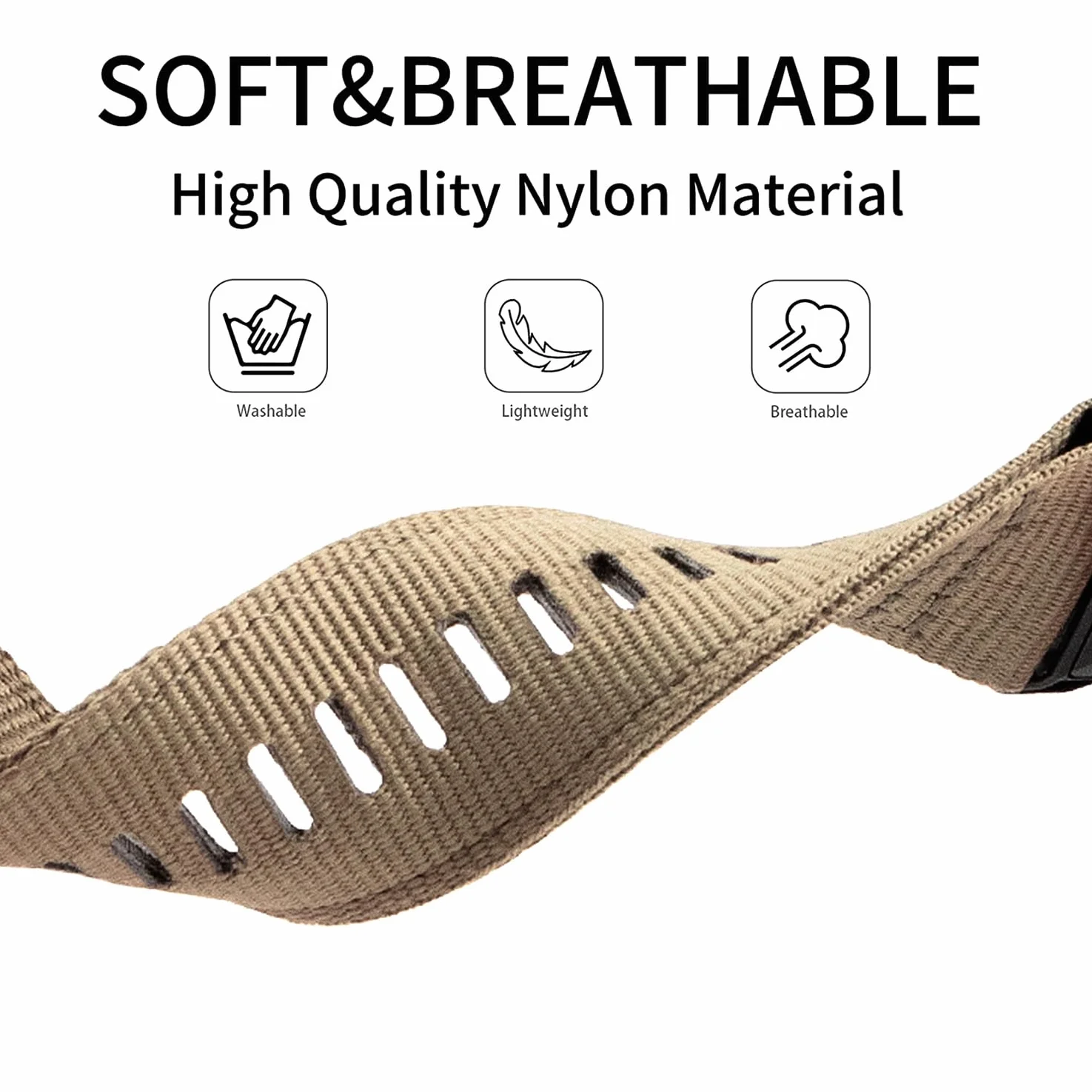 YOOSIDE Nylonowa bransoletka do zegarka Garmin Fenix 8 47 mm / epix Pro 47 mm / Fenix 7/6/5, ulepszona Quick Fit 22 mm Weave nylonowy pasek sportowy na nadgarstek do Instinct 3 45 mm, Forerunner 955