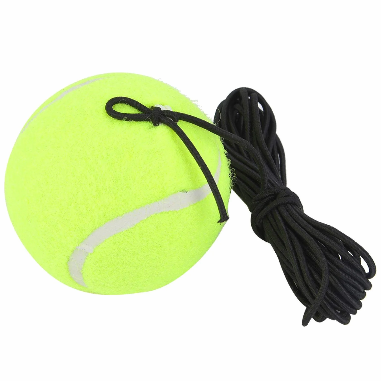 Tennisboll Snöre--Tennisball Mit Angebrachter Schnur, Tennisball Tennis Anfänger Trainingsball Mit 4M Elastischer Gummisaite Für Einzelübungen