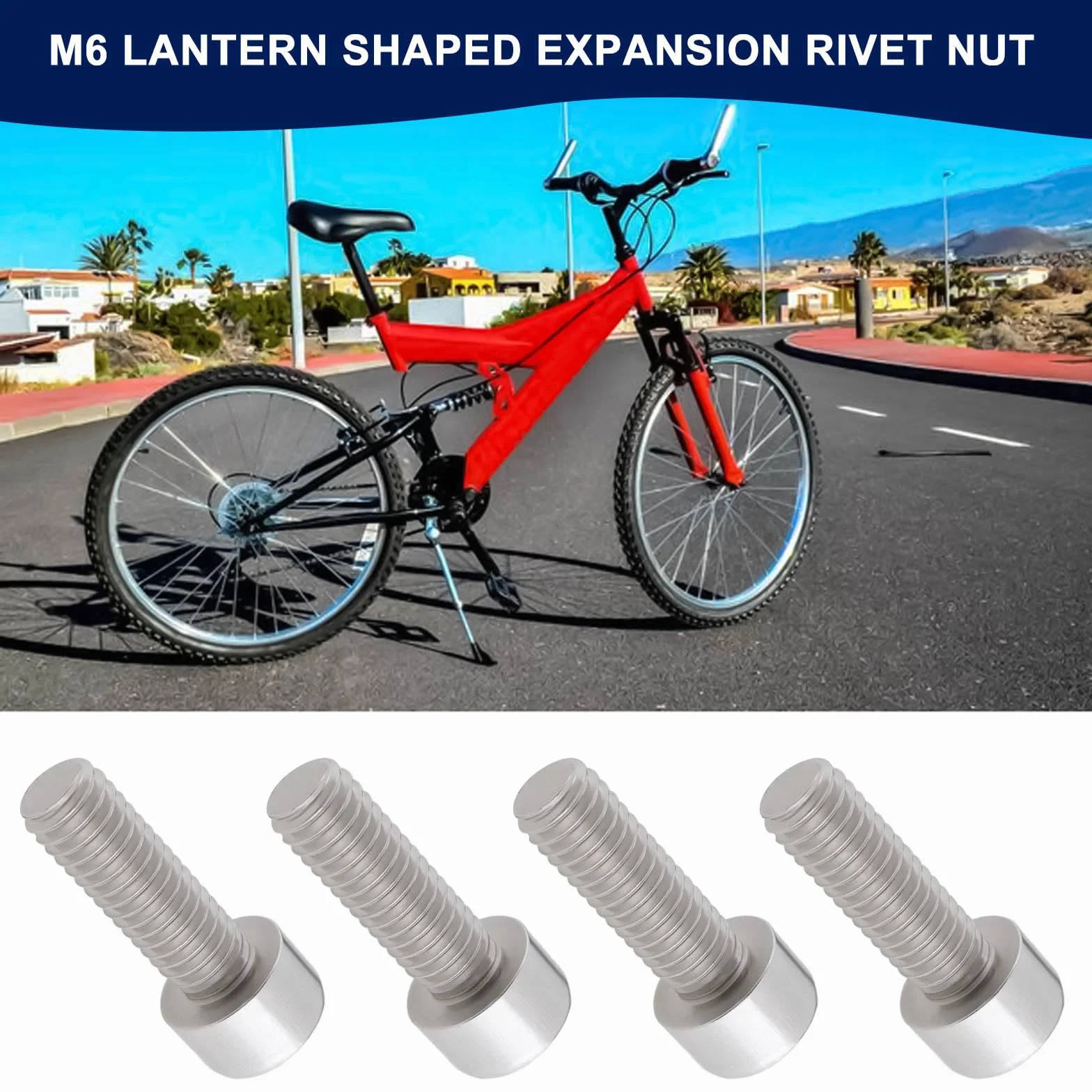 Śruba zaciskowa ramienia korby rowerowej M6 x 18 mm stal nierdzewna 304 kompatybilna Shimano Ultegra HollowTech 4 szt