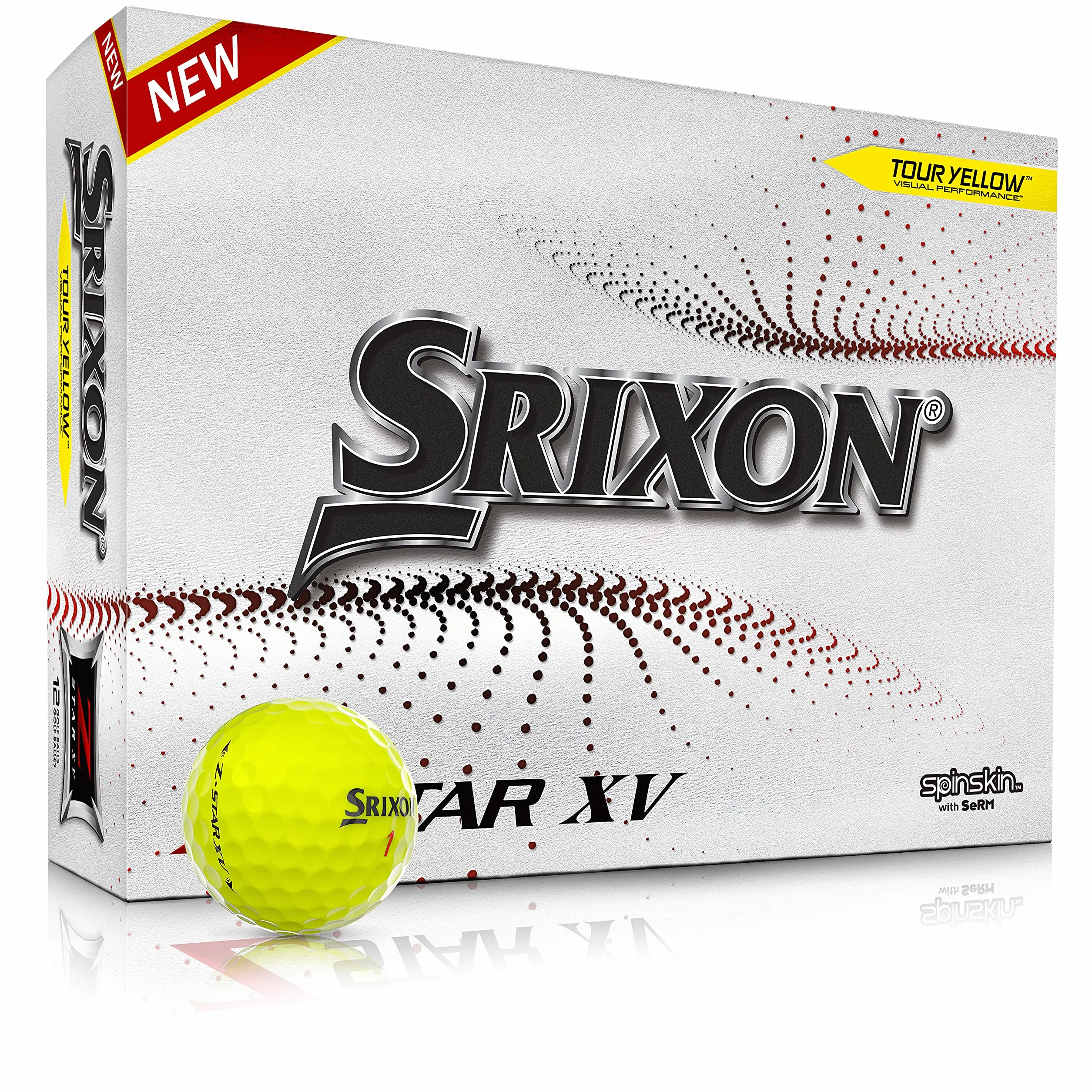 Srixon Piłka: Z-Star XV7 TYL (12), żółta, jeden rozmiar (10311207)