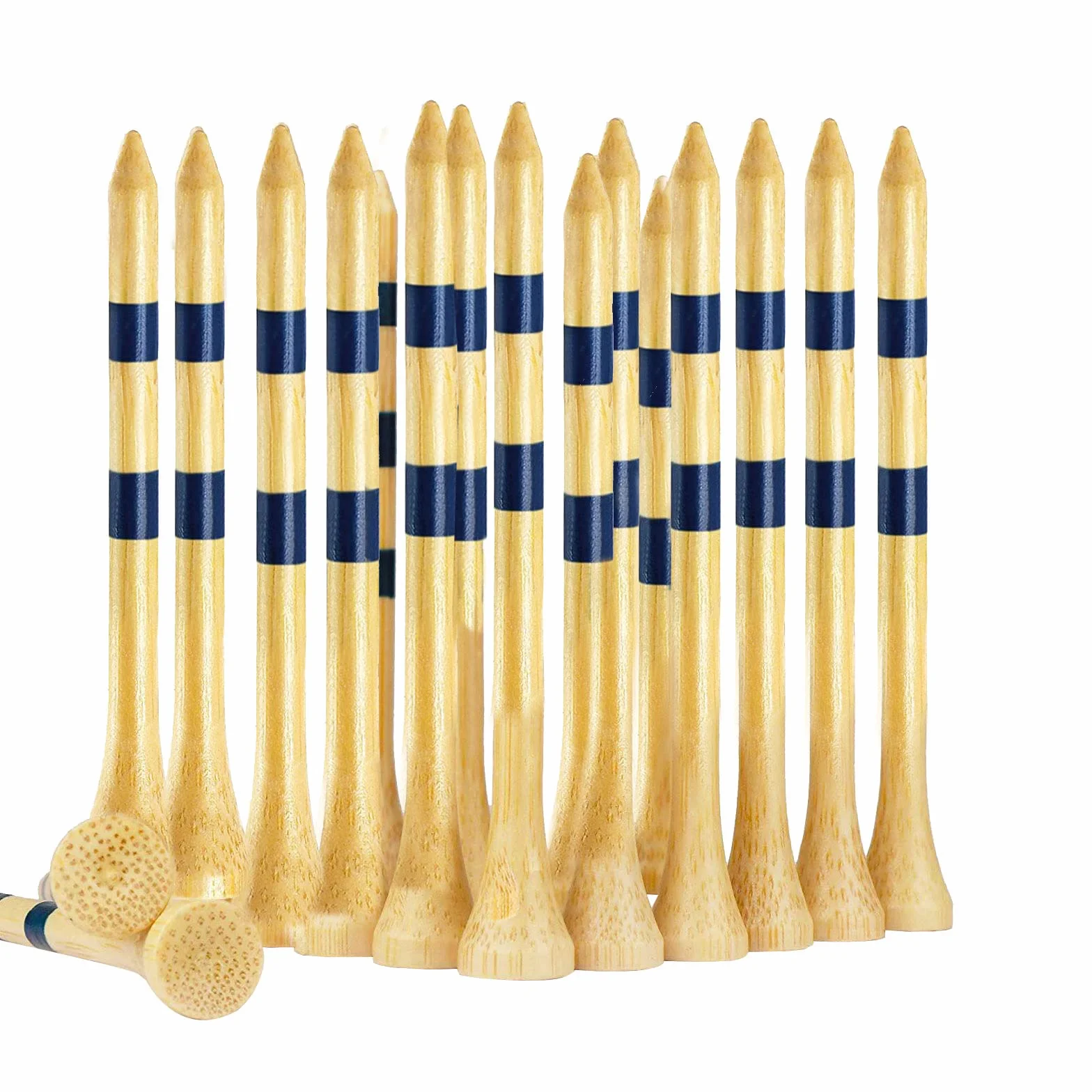 ACONDE Drewno Golf Tees, bambus, żółte