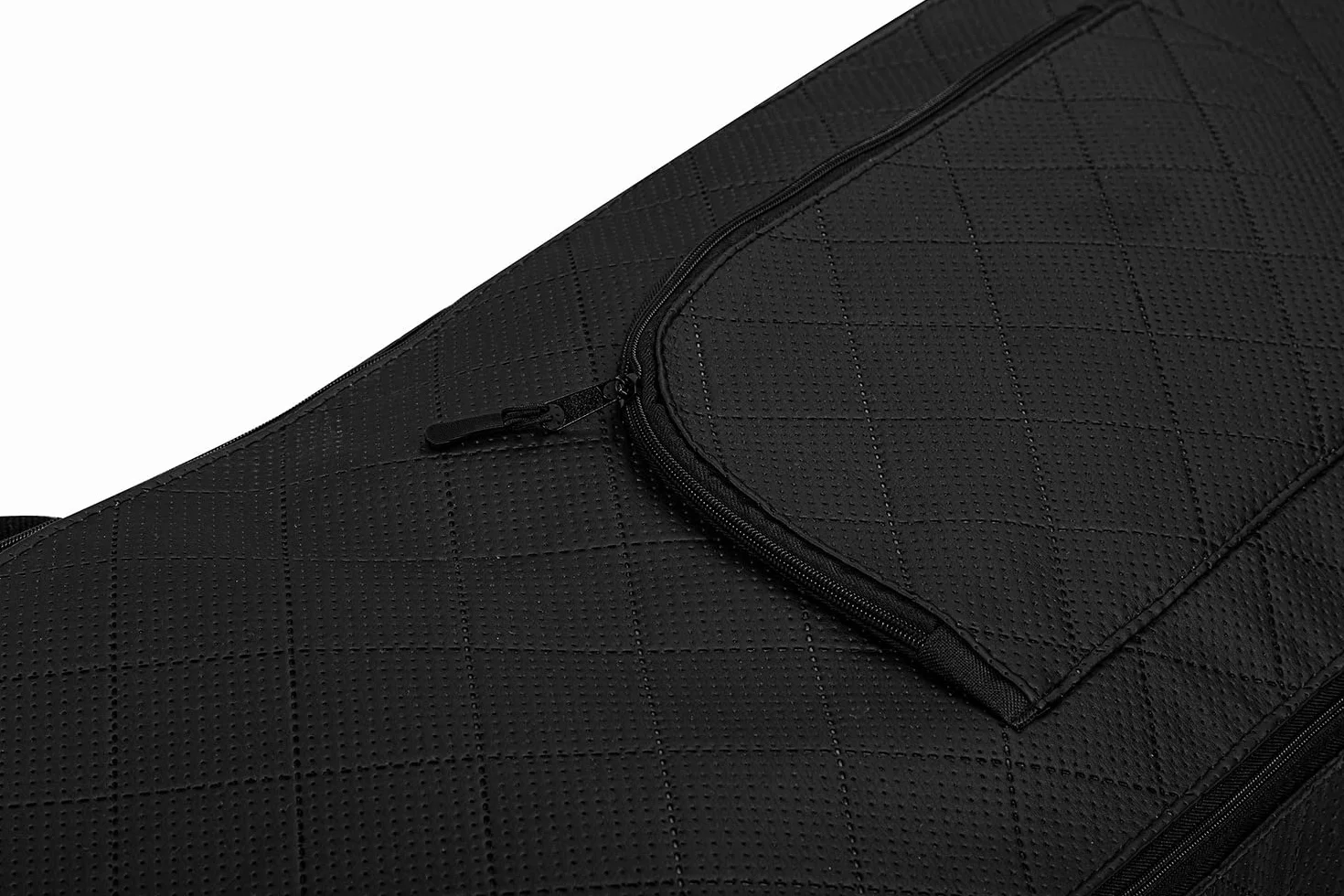 Ferocity Premium torba snowboardowa pokrowiec 170 cm z wodoodporną skórą ekologiczną z pasami do noszenia i ramieniem czarna pikowana Black Quilted Pik [051]