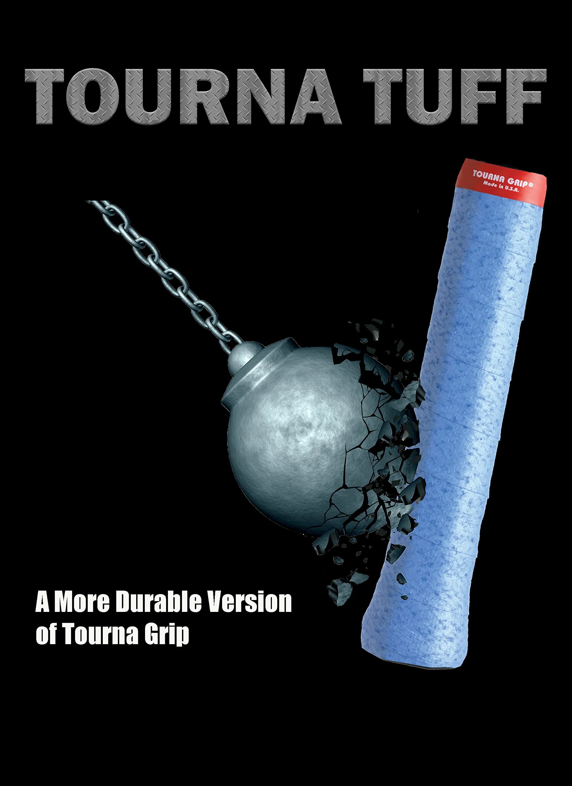 Tourna Tuff 3-pak, znak towarowy niebieski, (TUFF-1-XL)