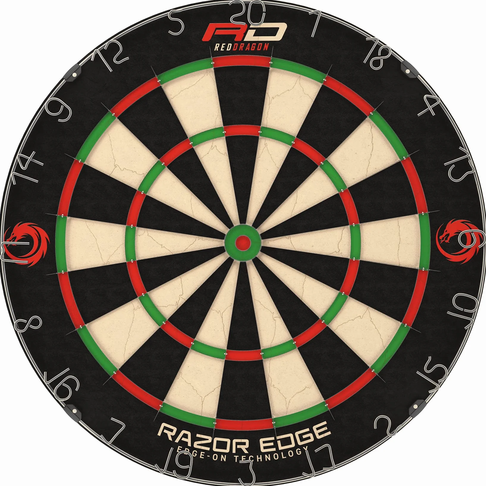 RED DRAGON RazorEdge Tournament Approved Professional Standard Premium Bristle Dartboard