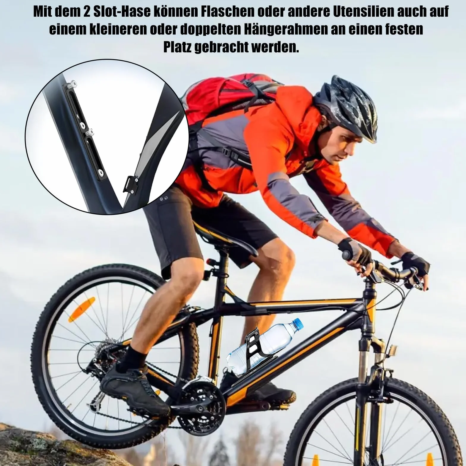 Adapter do rowerowego uchwytu na butelki, 2 sztuki, uchwyt na butelkę, podstawa montażowa koła B, regulowany uchwyt klatki do małych geometrii ramy, do rowerów MTB, wyścigowych, górskich