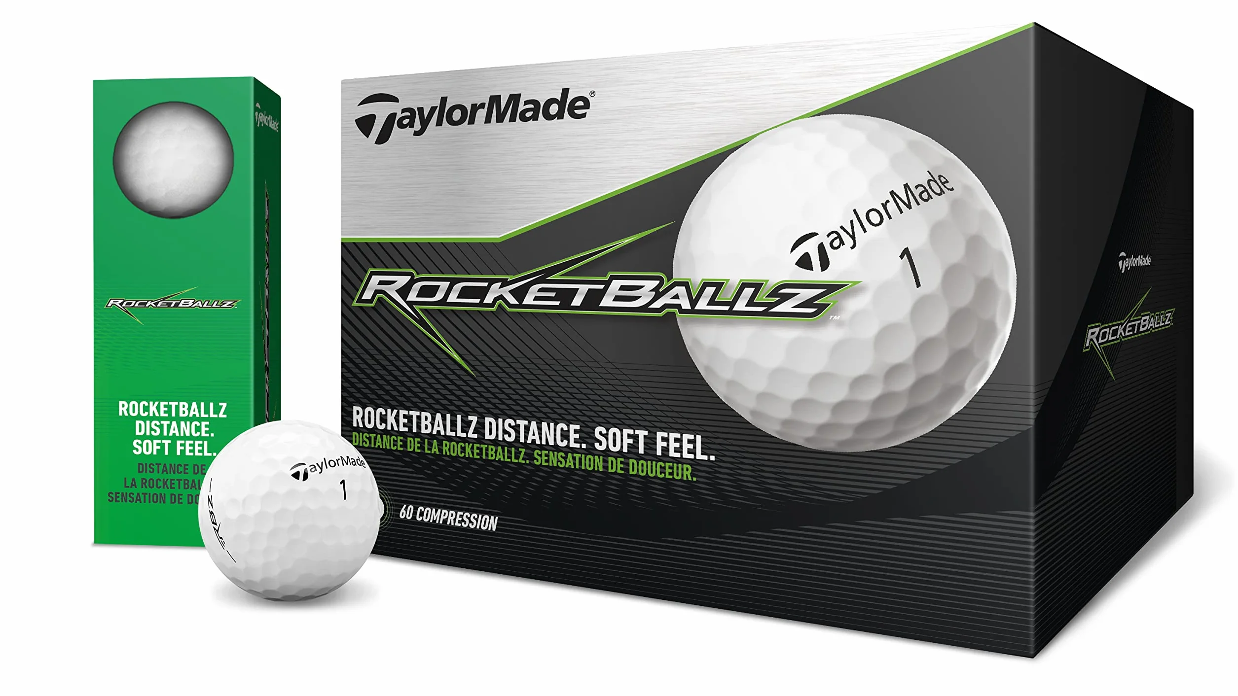 TaylorMade TM19 Rocketballz piłeczki golfowe, uniseks, białe, 36 sztuk