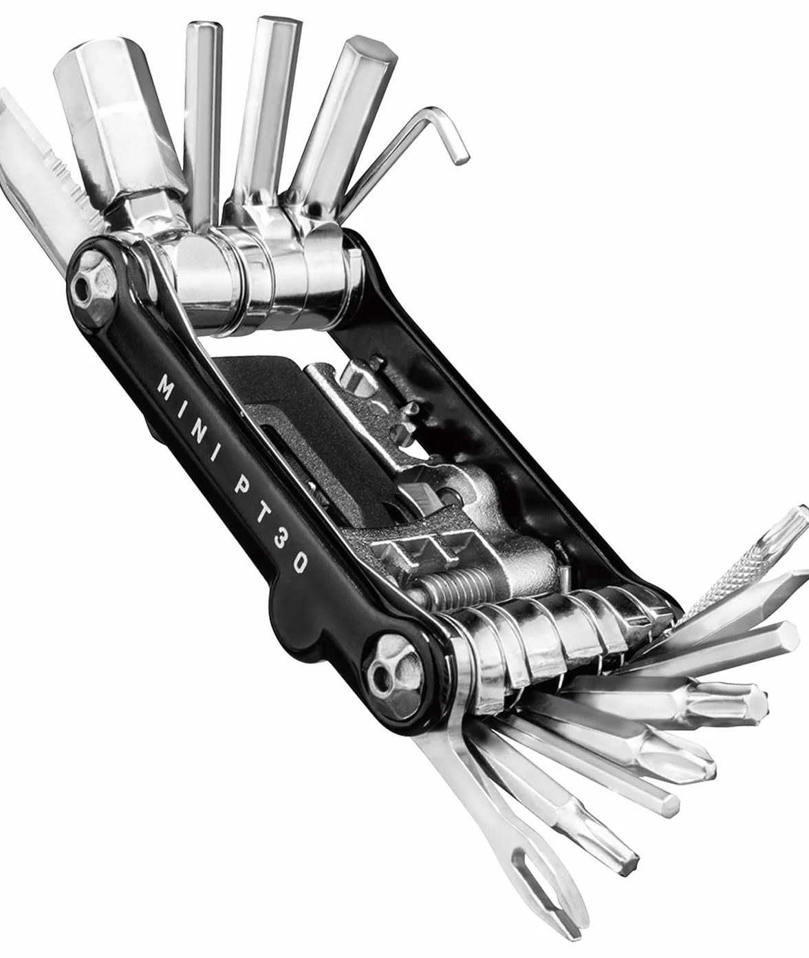 Topeak TT2583B Mini PT30 narzędzie wielofunkcyjne, czarne, 7,4 x 4 x 1,9 cm