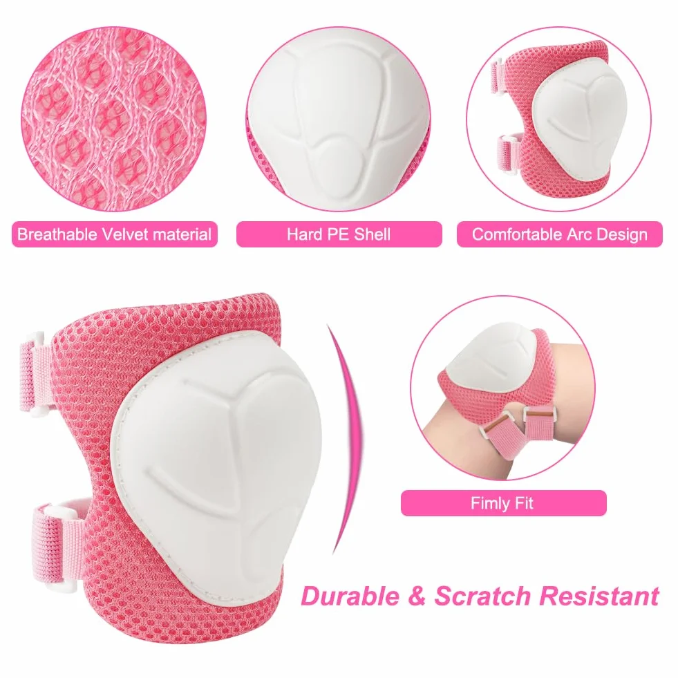 Flintronic Kask rowerowy dla dzieci w wieku 2-13 lat, zestaw ochronny dla dzieci, kask do deskorolki, skutera, sportu, roweru dla dziewcząt i chłopców