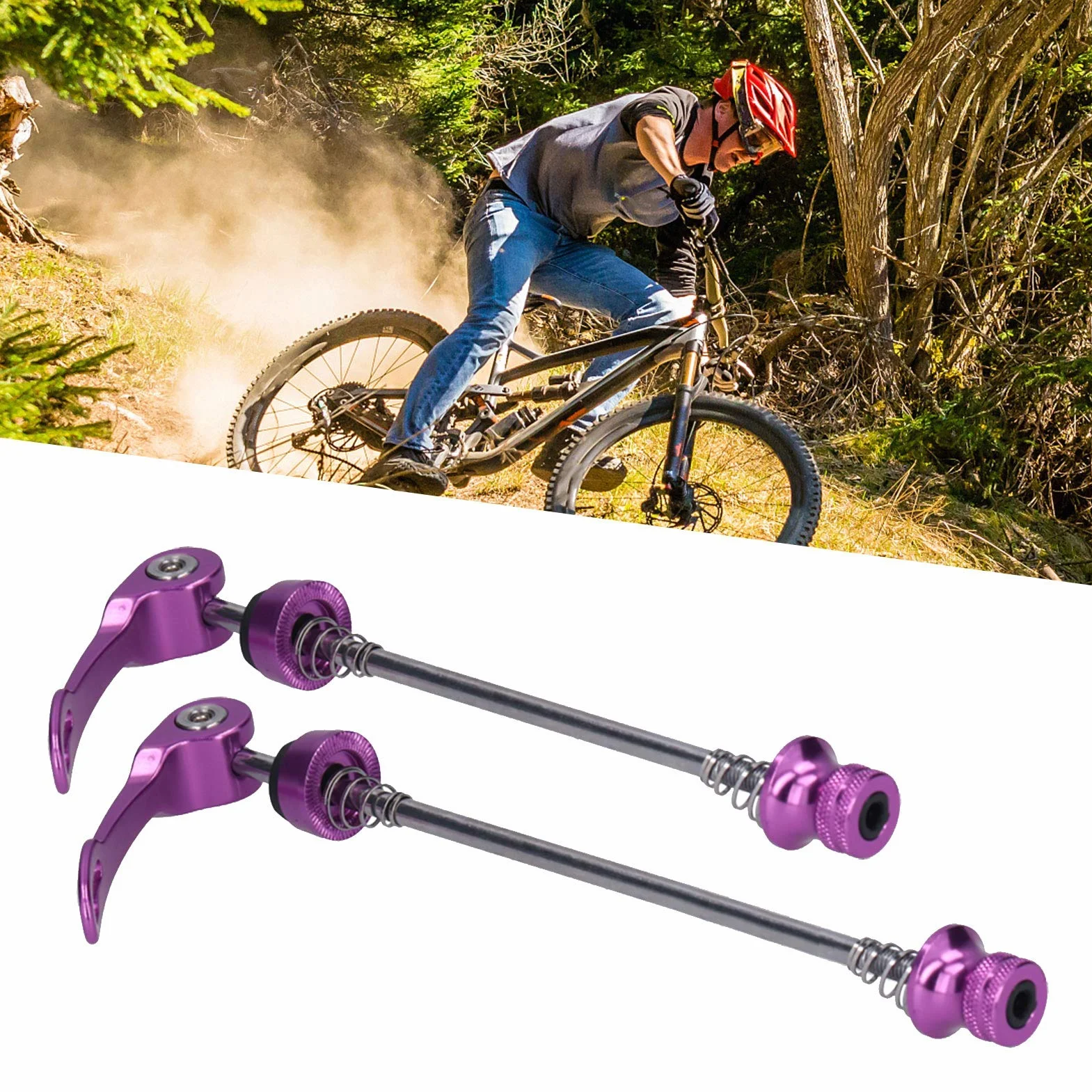 Szybkozłączkowe szpikulce ze stopu aluminium rower górski MTB piasta koła przednie i tylne szpikulce