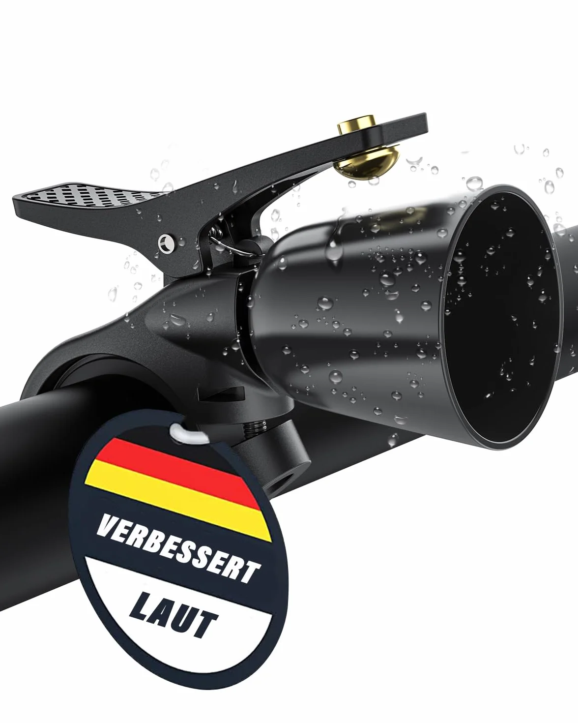 Głośny dzwonek rowerowy, innowacyjny dzwonek w stylu retro do roweru MTB, ze stopu miedzi, dzwonek do roweru górskiego, wyścigowego, 22–31,8 mm