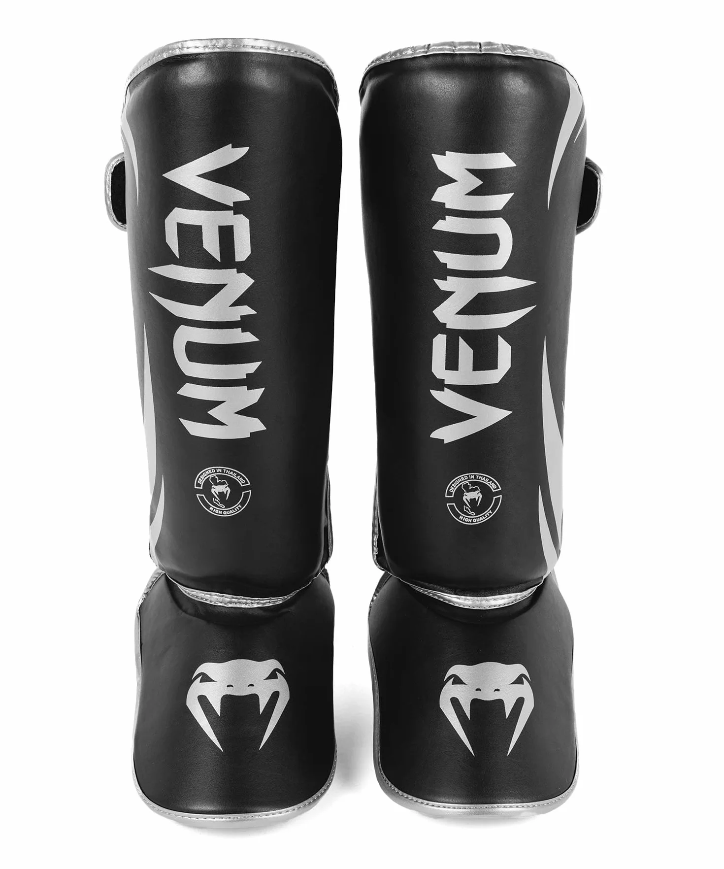 Venum Challenger Standup ochraniacze na golenie - czarny/srebrny - XL