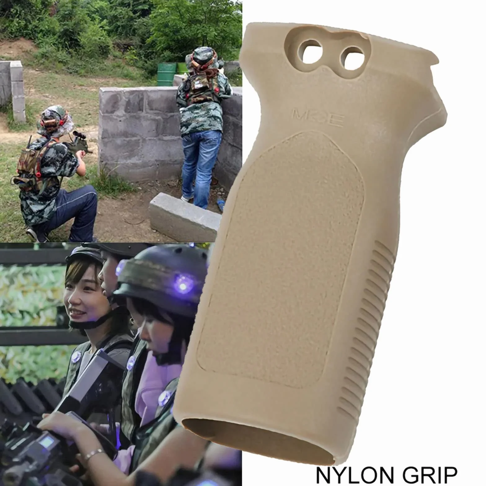 GotYou Uniwersalny uchwyt pionowy czarny Fma Airsoft M4 RVG akcesoria, uniwersalny uchwyt nylonowy taktyczny do szyny 20 mm