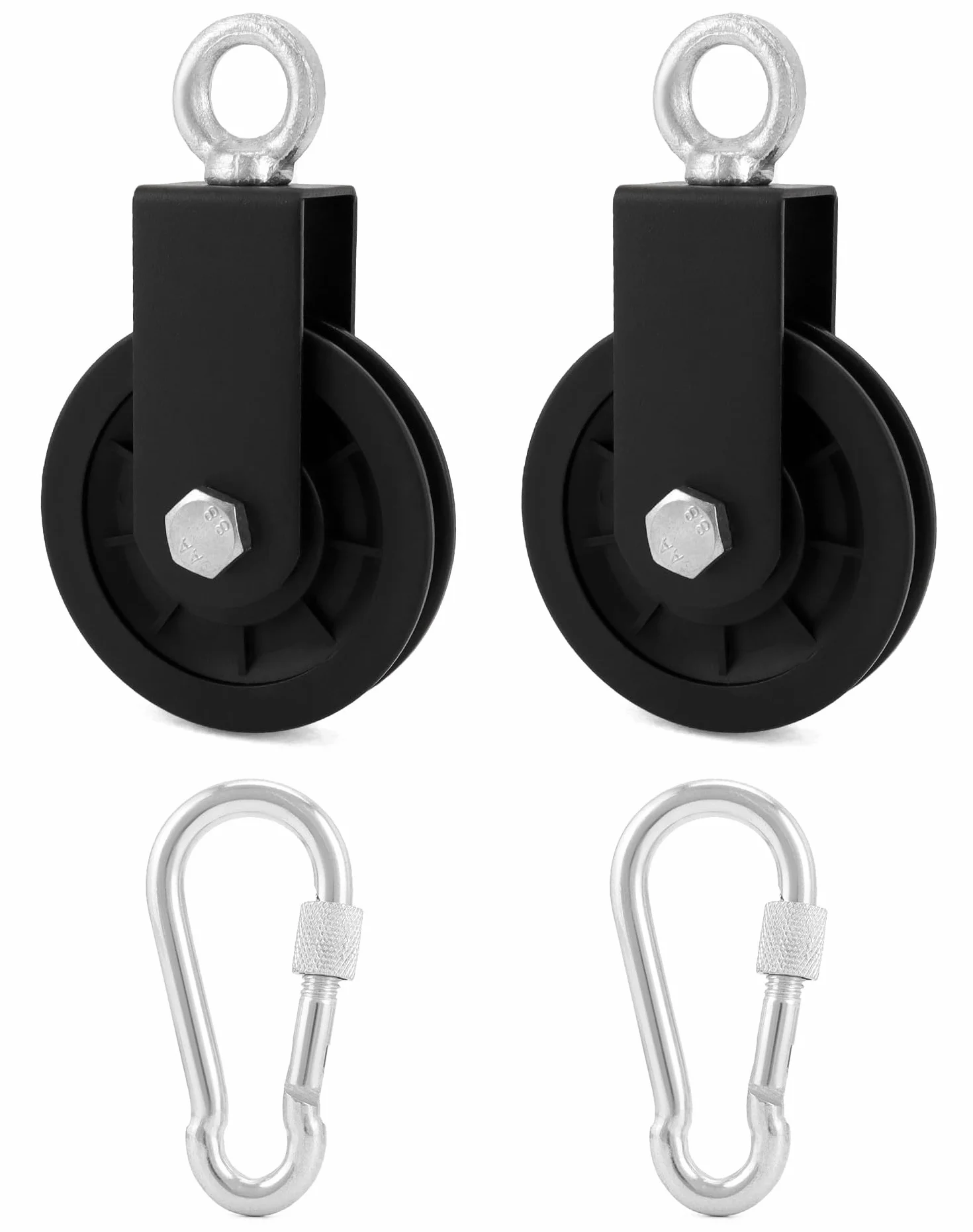 QWORK 90mm koło pasowe z paskiem obrotowym do Fitness System ciągnięcia kabli