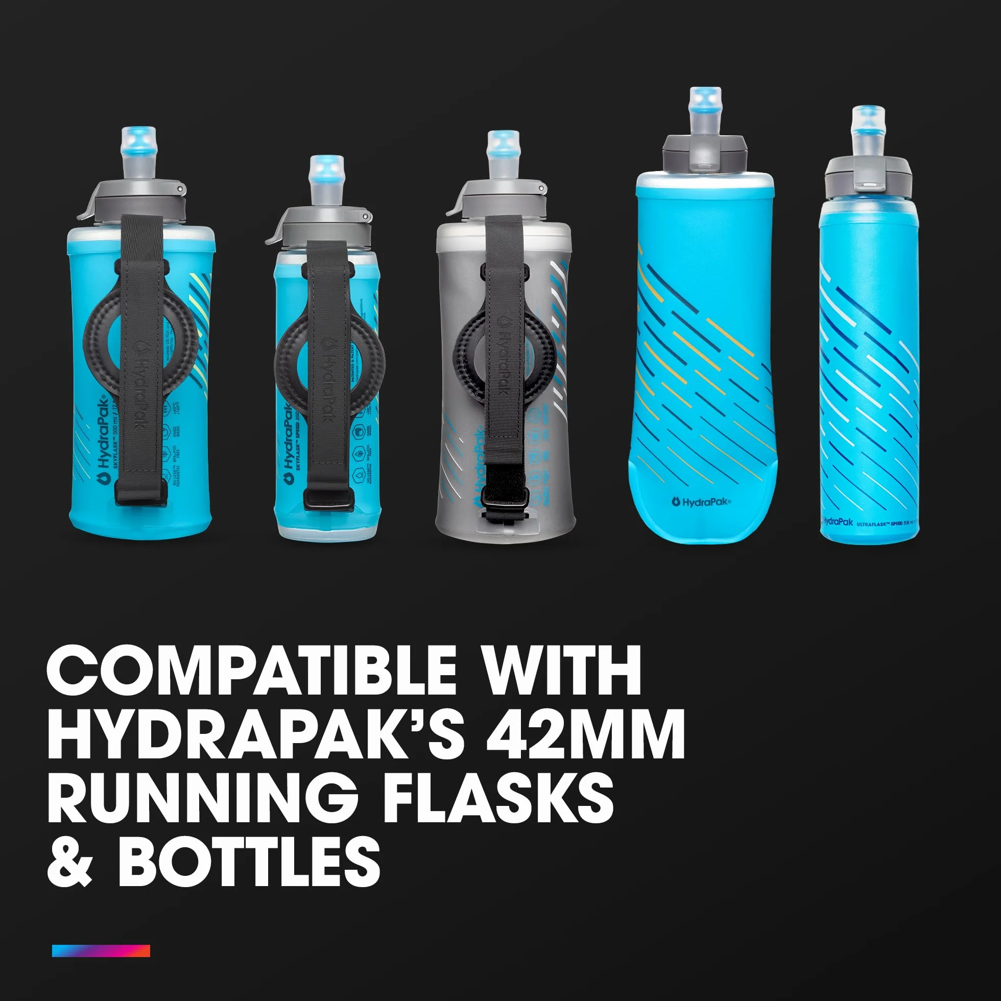 HydraPak UltraFlask+ nasadka filtrująca - akcesorium do filtracji wody - szybki przepływ - idealna do biegania po szlaku, wędrówek, sportów wytrzymałościowych, biwakowania, podróży i gotowości na