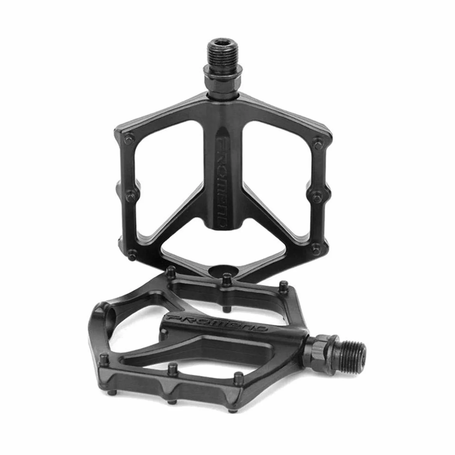 PLATT Pedały rowerowe do roweru górskiego, wyścigowego, pedały rowerowe 2DU MTB z platformą ze stopu aluminium, pedały BMX/MTB o średnicy osi 9/16 cala
