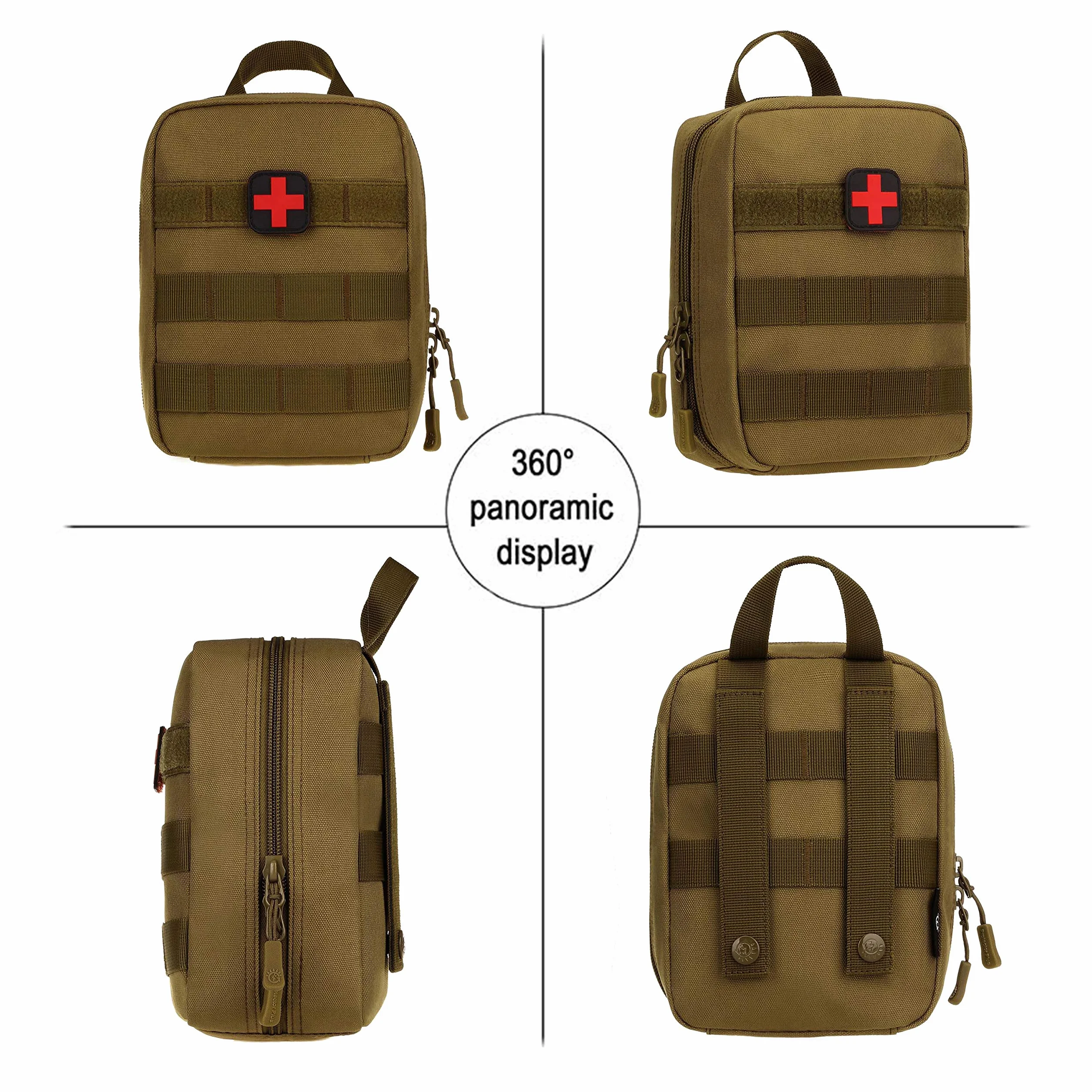 Taktyczna torba Molle 1000D na pasek survivalowy, apteczka pierwszej pomocy, saszetka podróżna