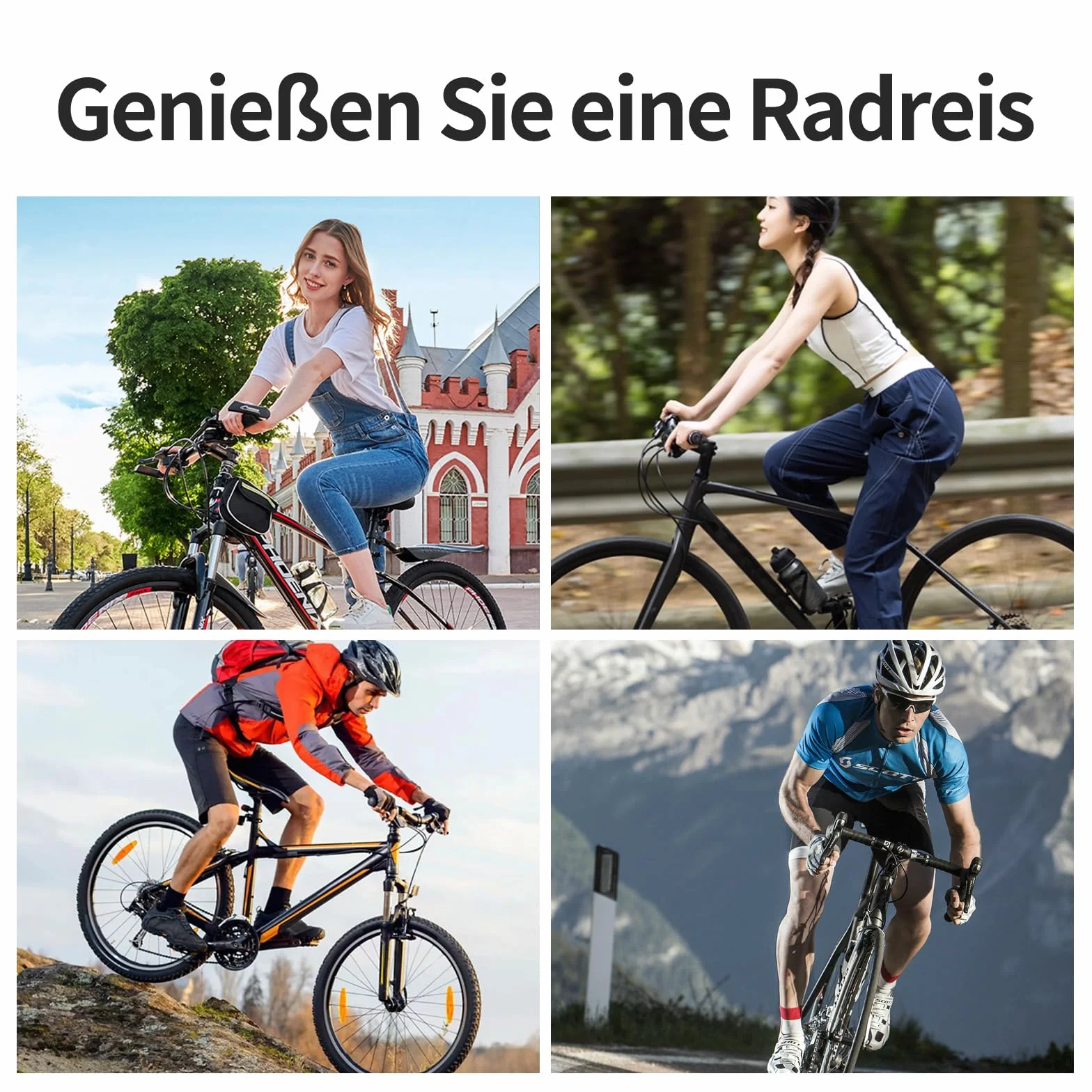 Ergonomiczne uchwyty na kierownicę rowerową, antypoślizgowe, dwustronne, na kierownicę 22 mm, do rowerów elektrycznych/BMX itp