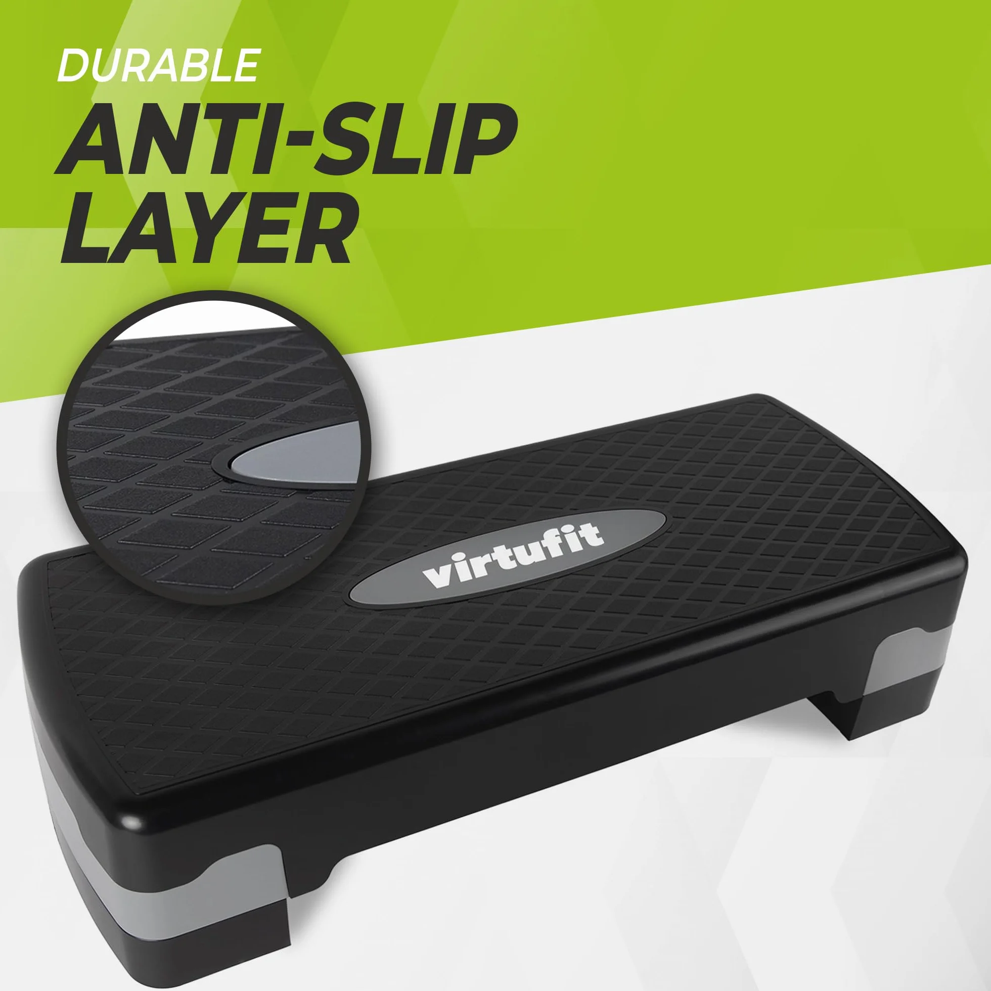 VirtuFit Essential Aerobic Fitness Stepper do Domu z Regulacją Wysokości Antypoślizgowy