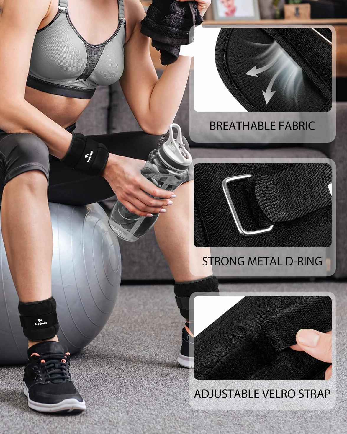 Ciężarki na kostki 1-10 funtów, para ciężarków na ramię, do fitnessu i treningu