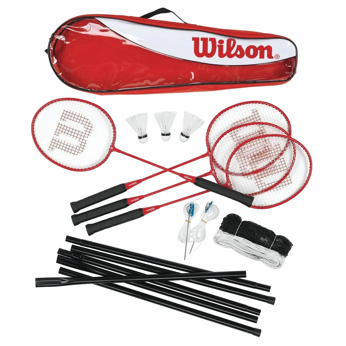 Wilson Badminton zestaw 4 szt. 3 rakiety do badmintona