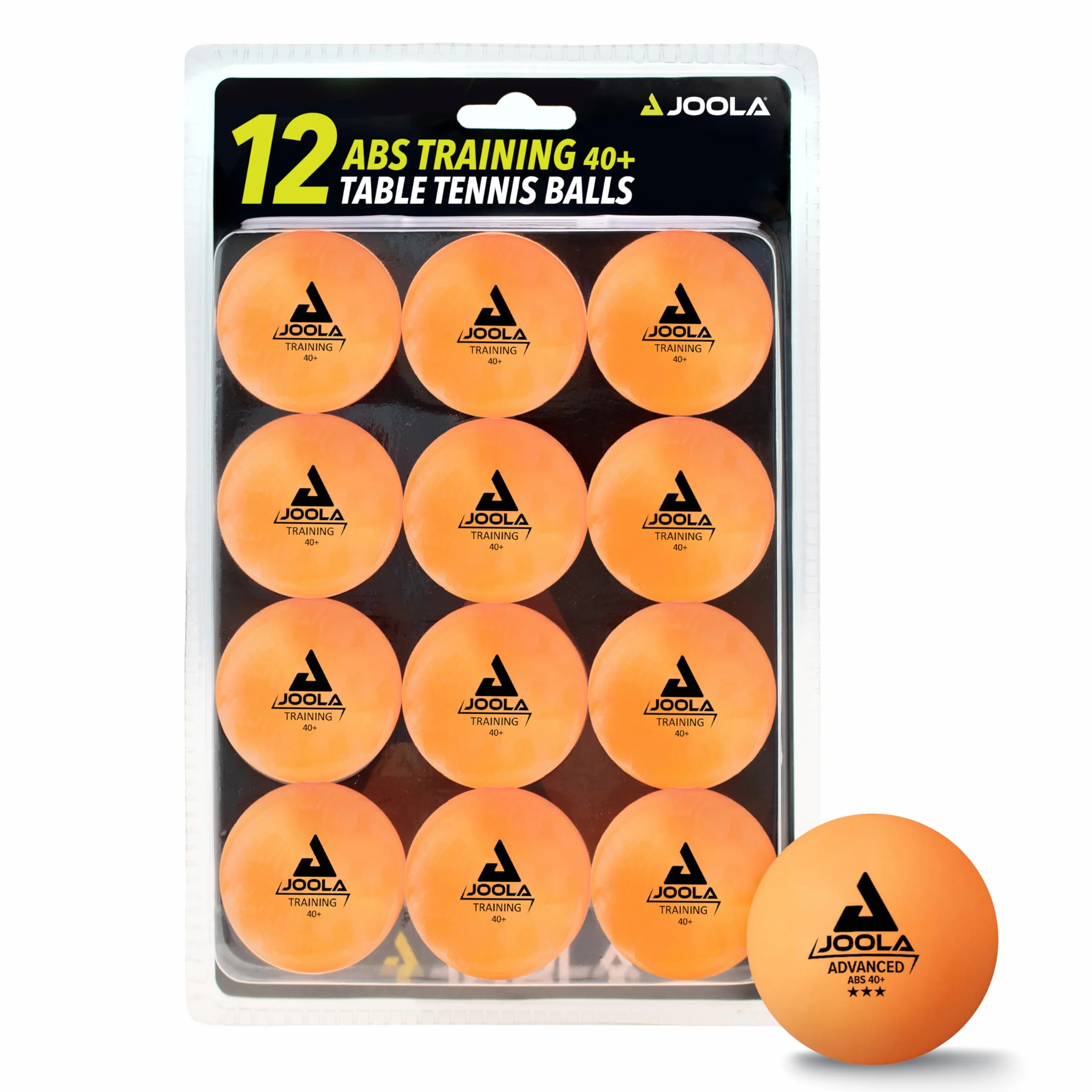 JOOLA Piłki do tenisa stołowego treningowe 40 mm pomarańczowe 12 sztuk
