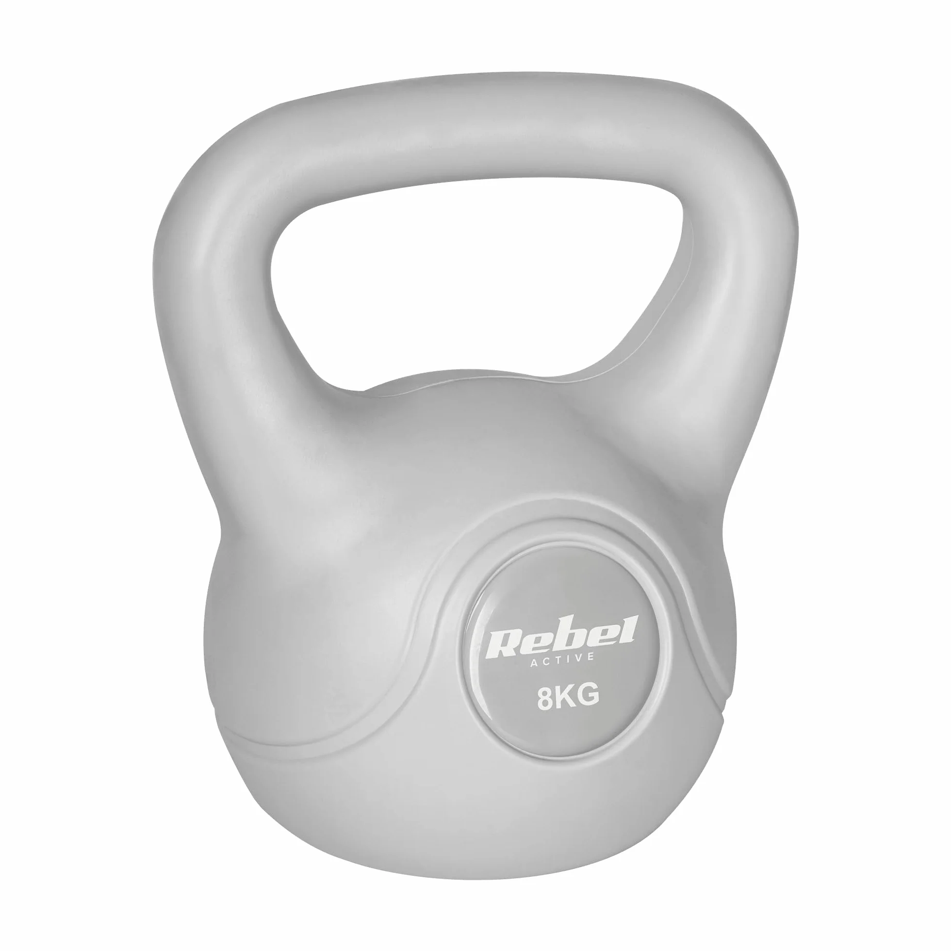 Rebel Electro Kettlebell Bitumiczny 8kg RBA-2322G-08 Szary