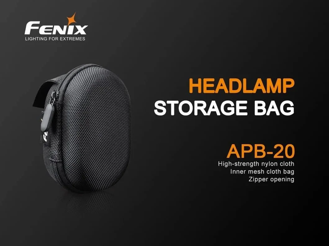 fenix Unisex Apb-20 torba/głowica APB 20 torba do przechowywania czołówka lampa pudełko do przechowywania, czarny, rozmiar S