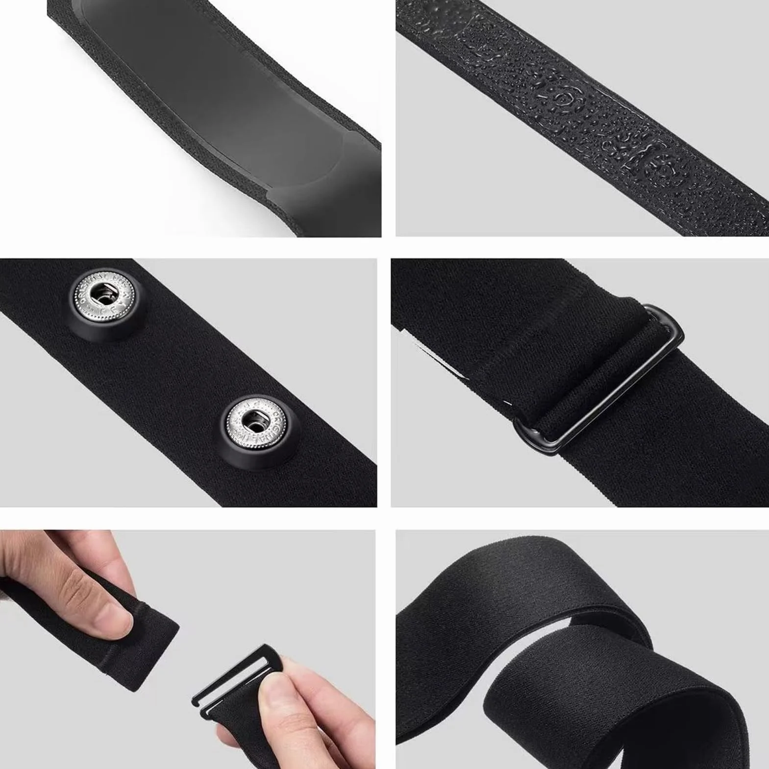 Soft Strap pas piersiowy regulowany do czujnika cardio (70-105 cm), odstęp 45 mm, pasek Bluetooth Ant+ kompatybilny z Garmin, Wahoo, Polar